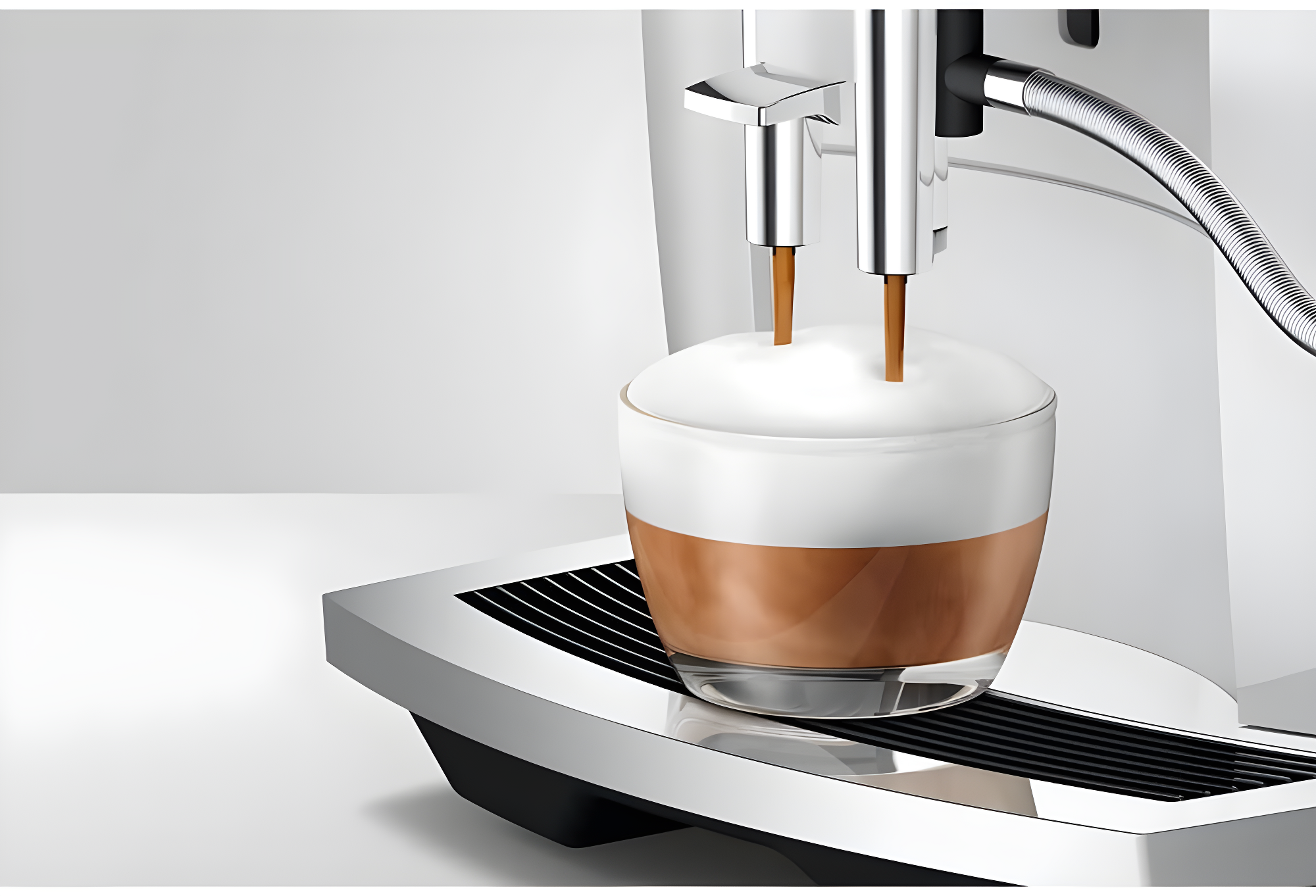 JURA ® E6 Piano White Espresso Machine