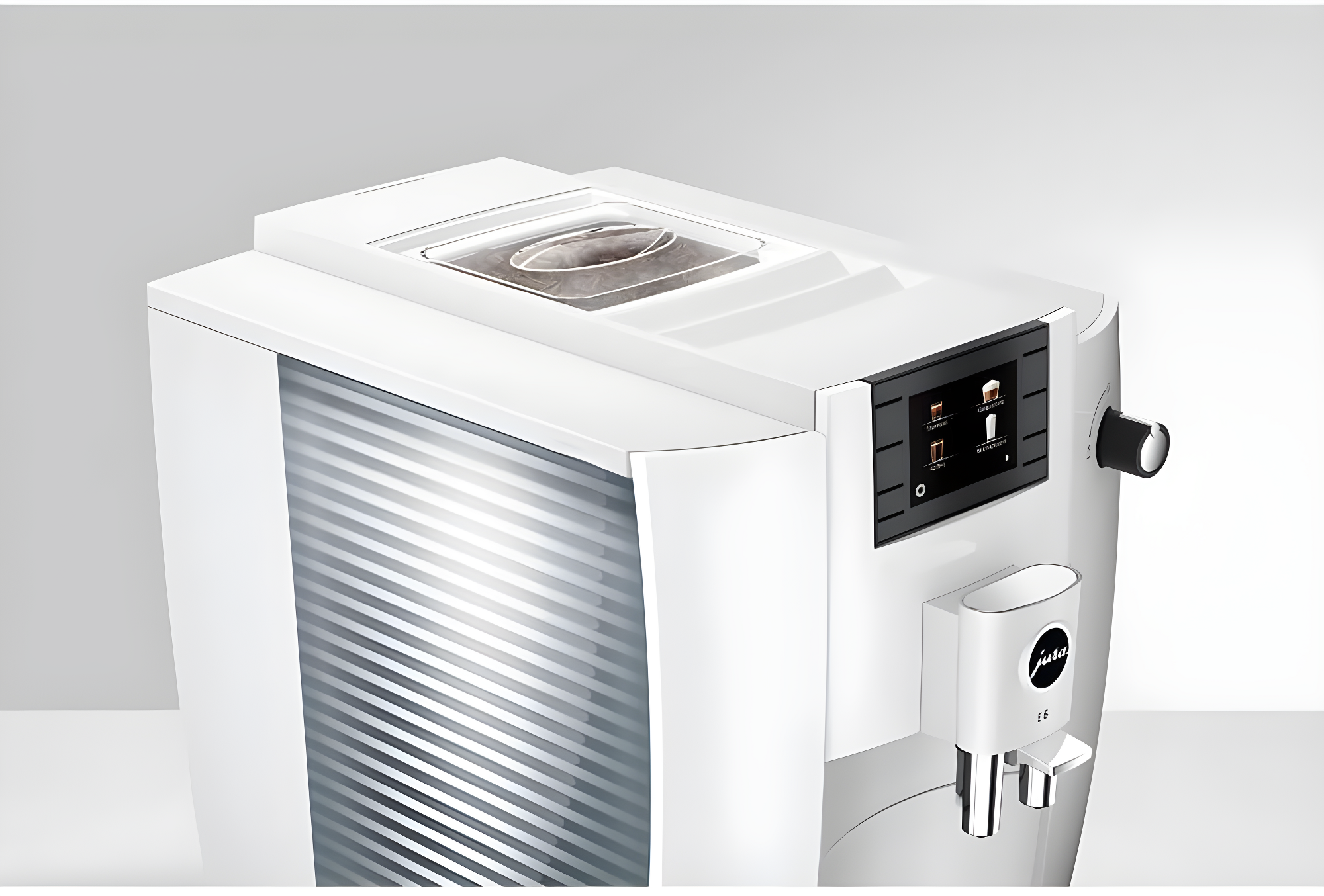 JURA ® E6 Piano White Espresso Machine