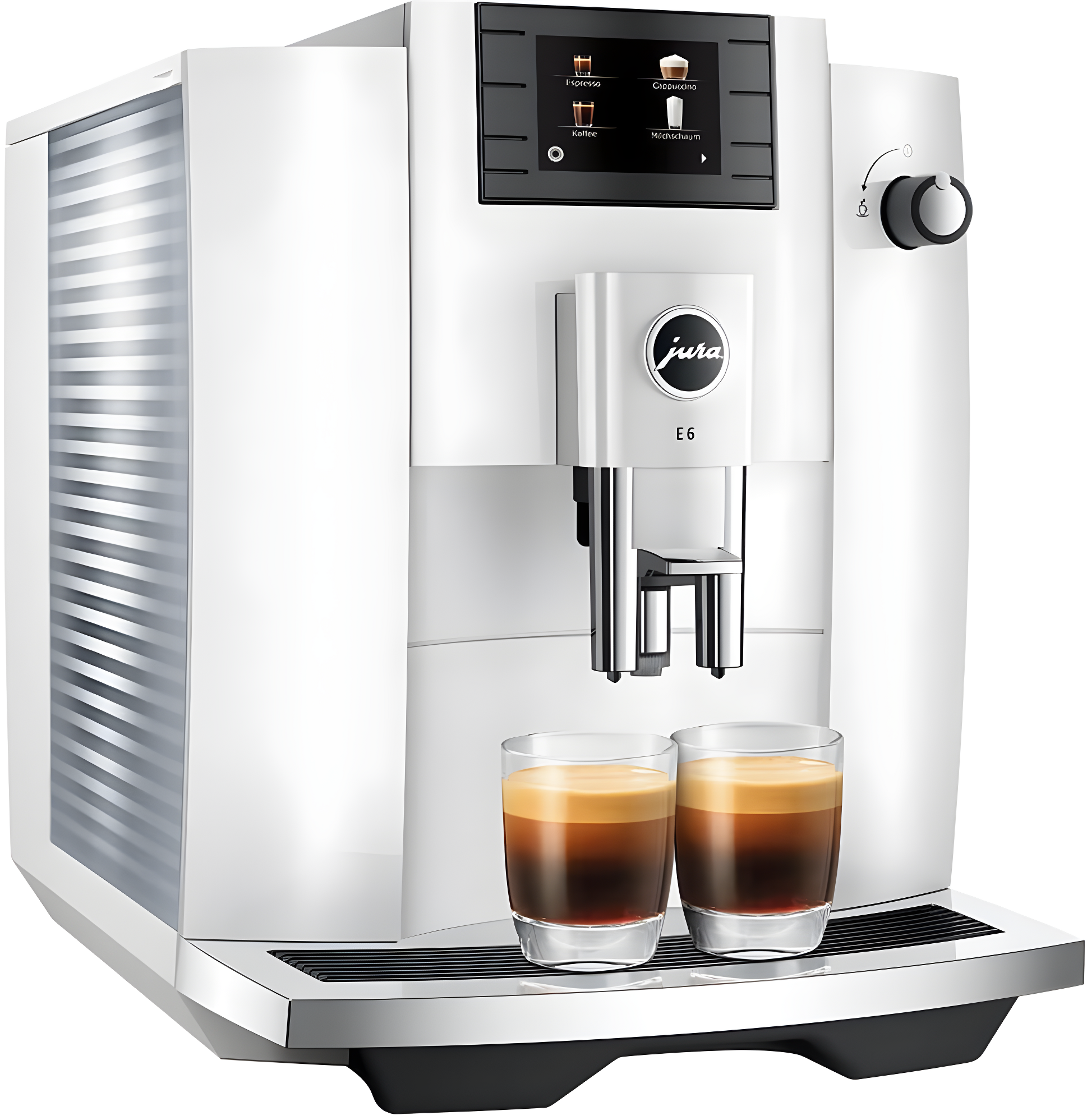 JURA ® E6 Piano White Espresso Machine