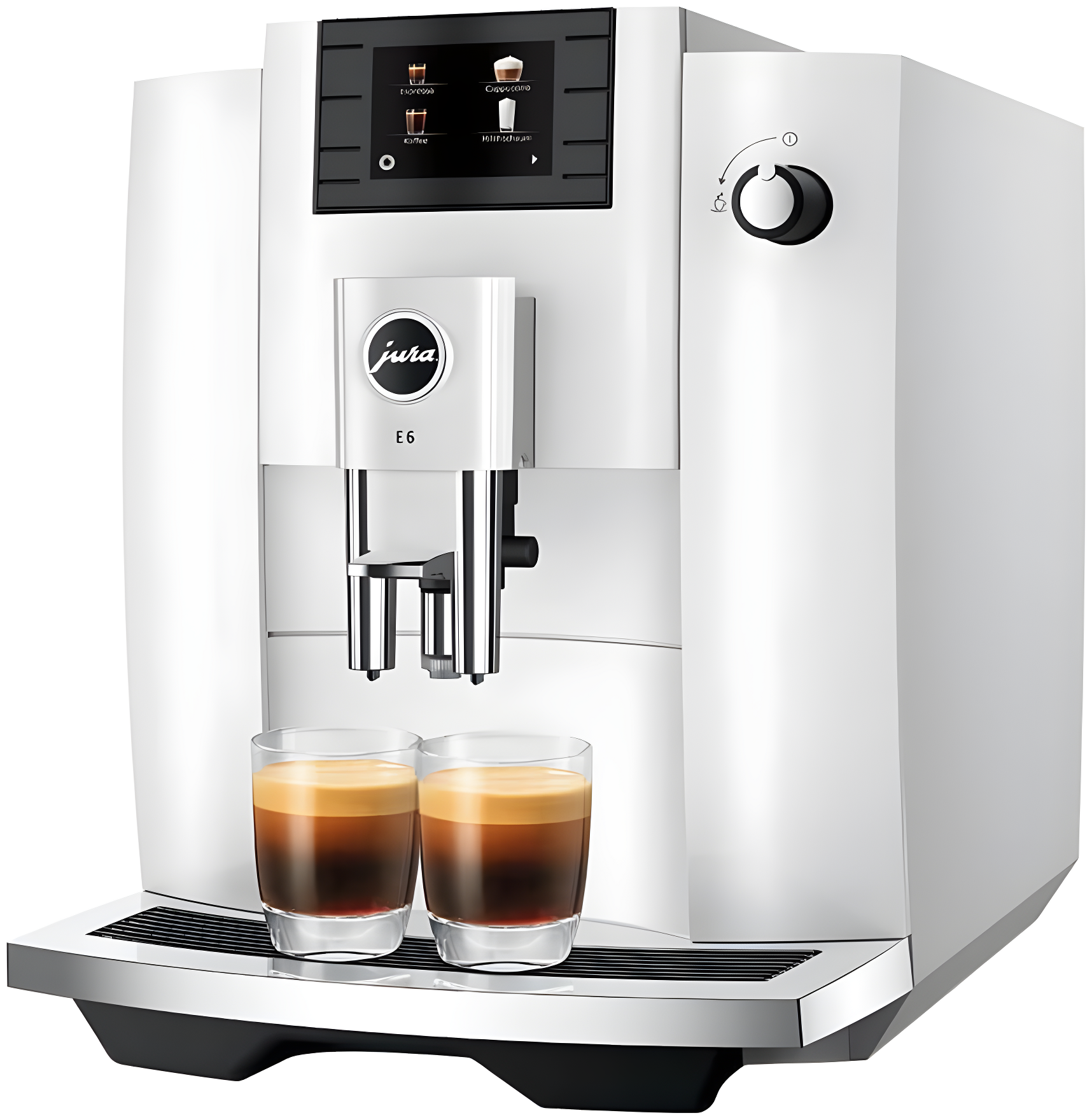 JURA ® E6 Piano White Espresso Machine