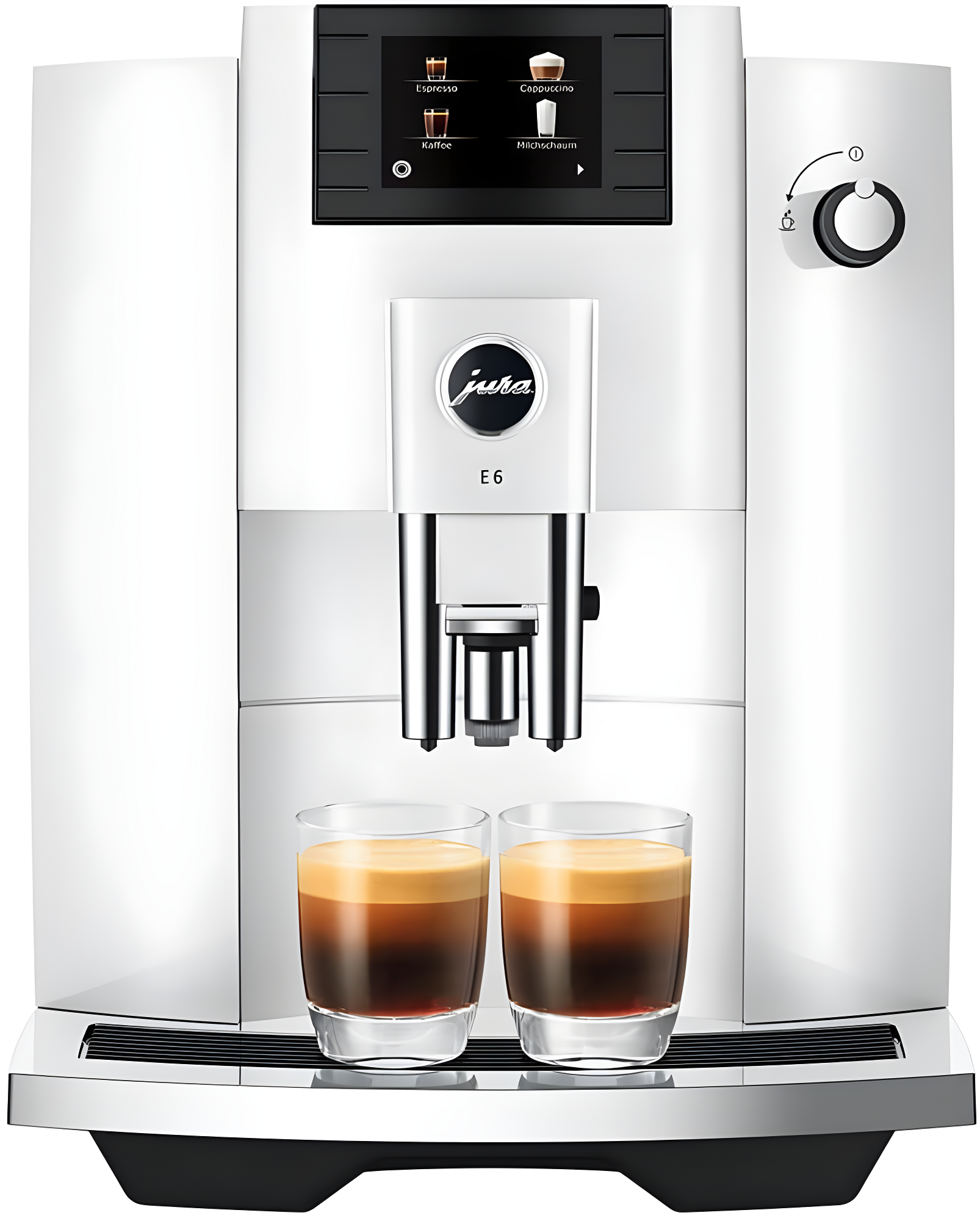 JURA ® E6 Piano White Espresso Machine
