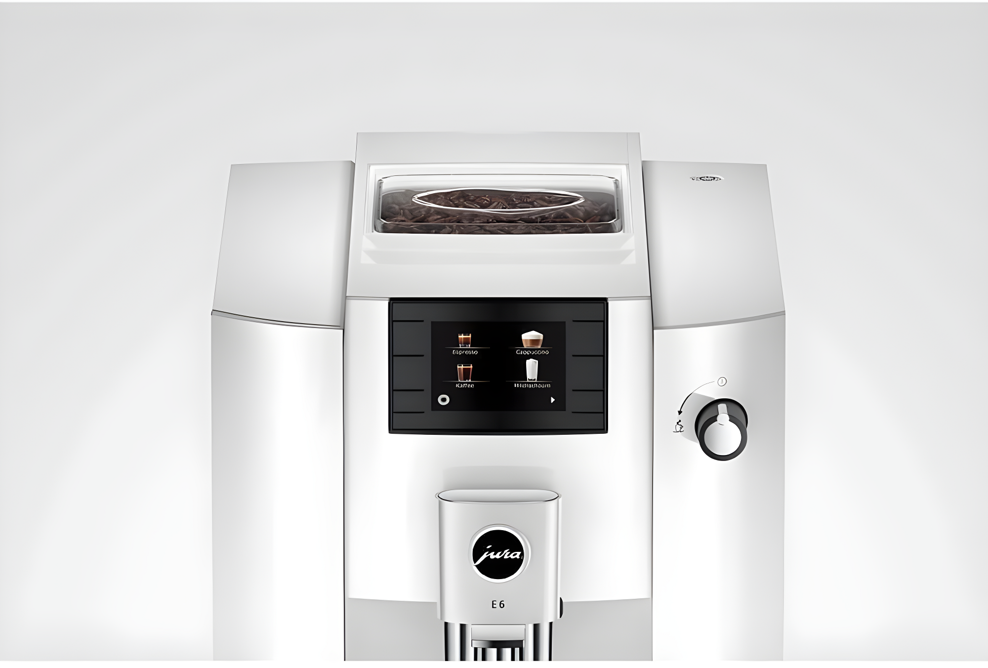 JURA ® E6 Piano White Espresso Machine