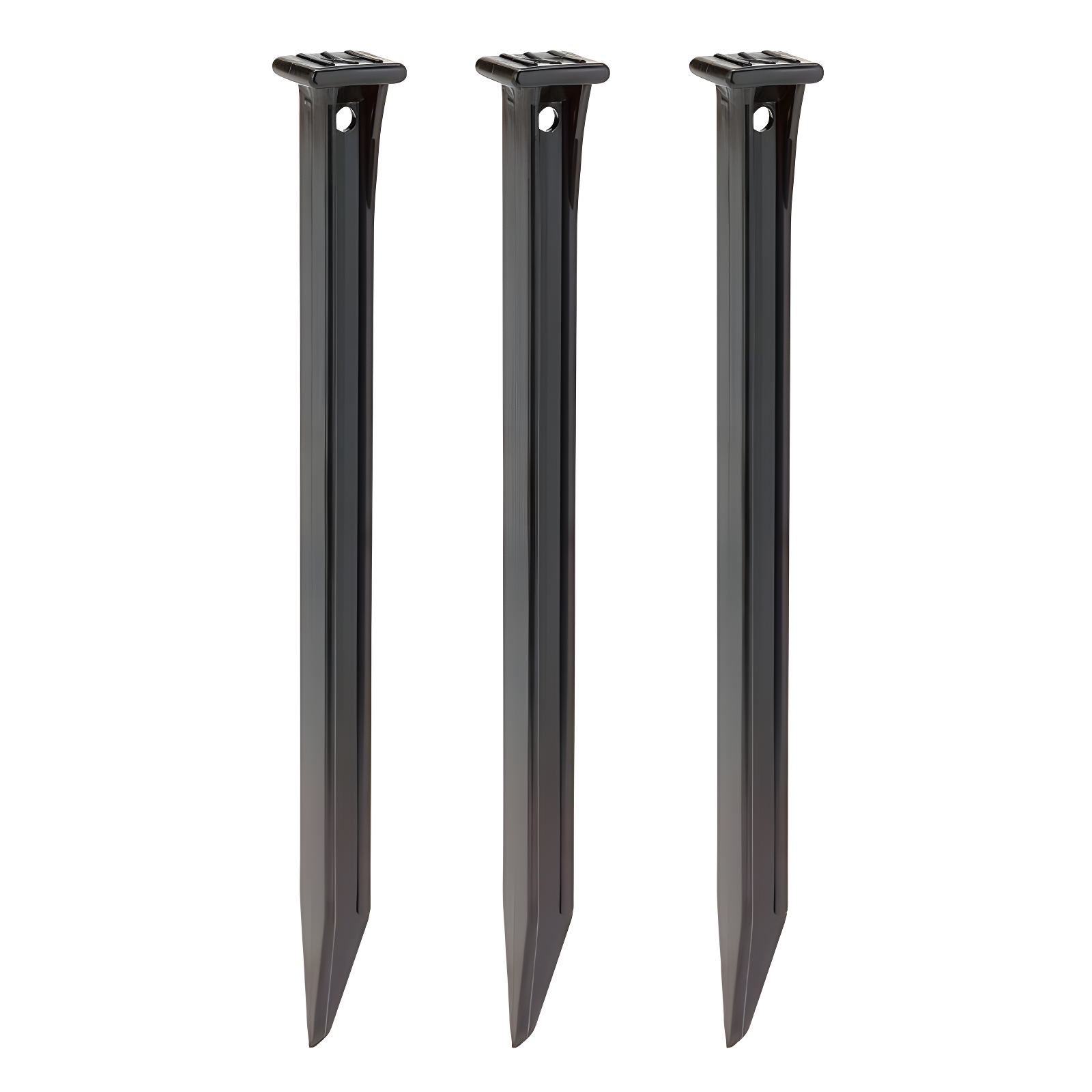 Master Mark Plastics 12103 ABS Plastic Stake Anchors For Landscape Edging, 10-Inch, 3 Pack