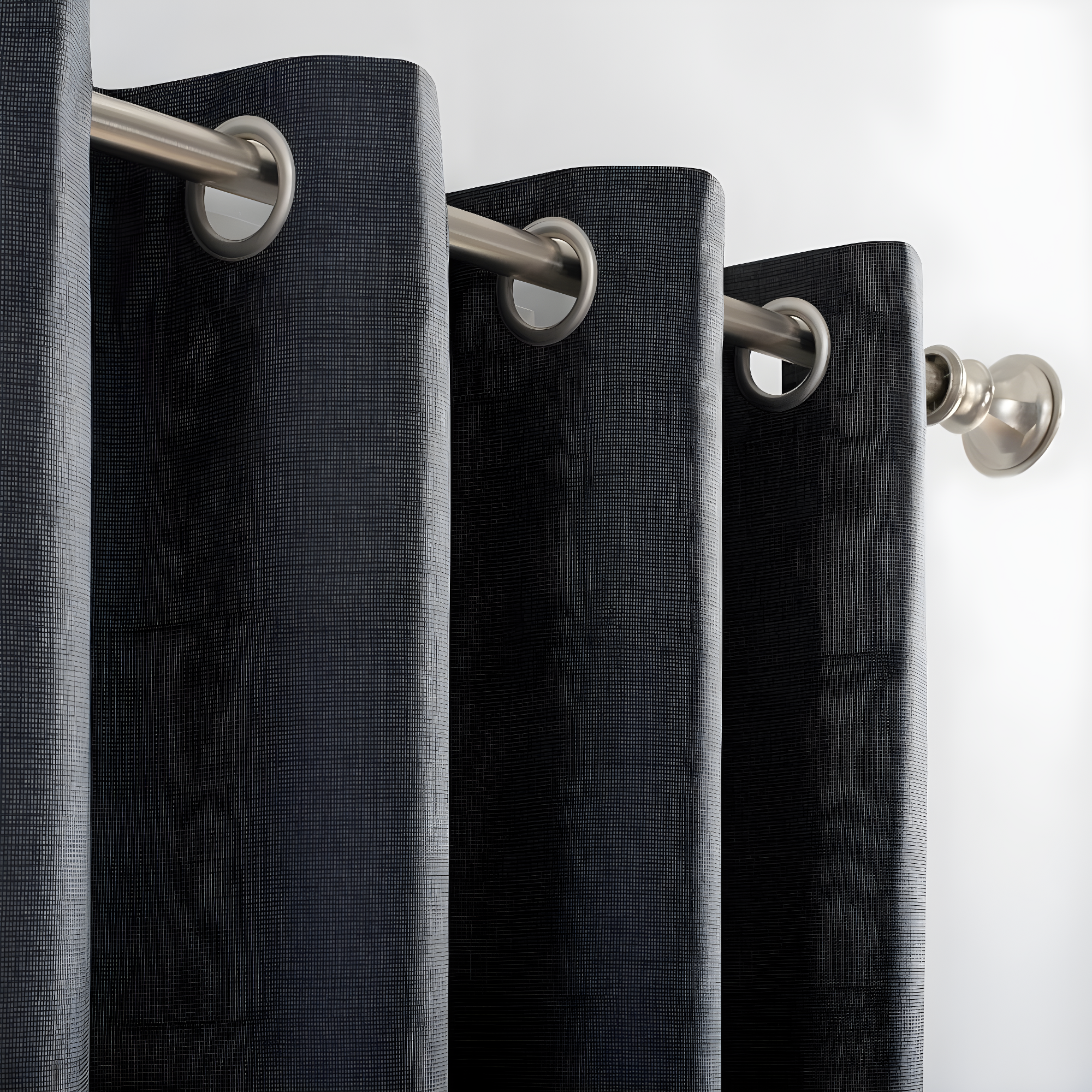 Sun Zero Duran Thermal Insulated 100% Blackout Grommet Curtain Panel, 50"X108", Charcoal (Single Panel)