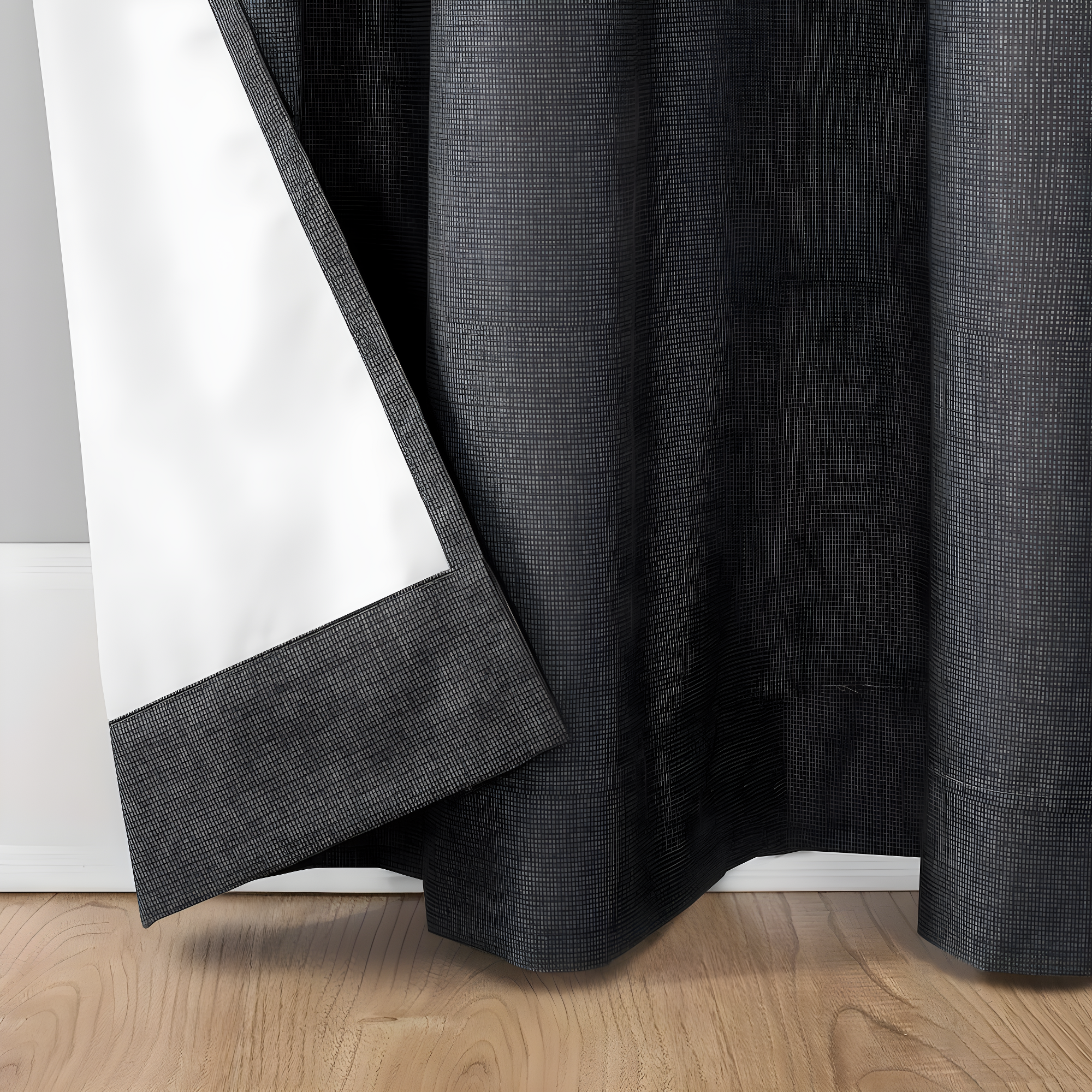Sun Zero Duran Thermal Insulated 100% Blackout Grommet Curtain Panel, 50"X108", Charcoal (Single Panel)