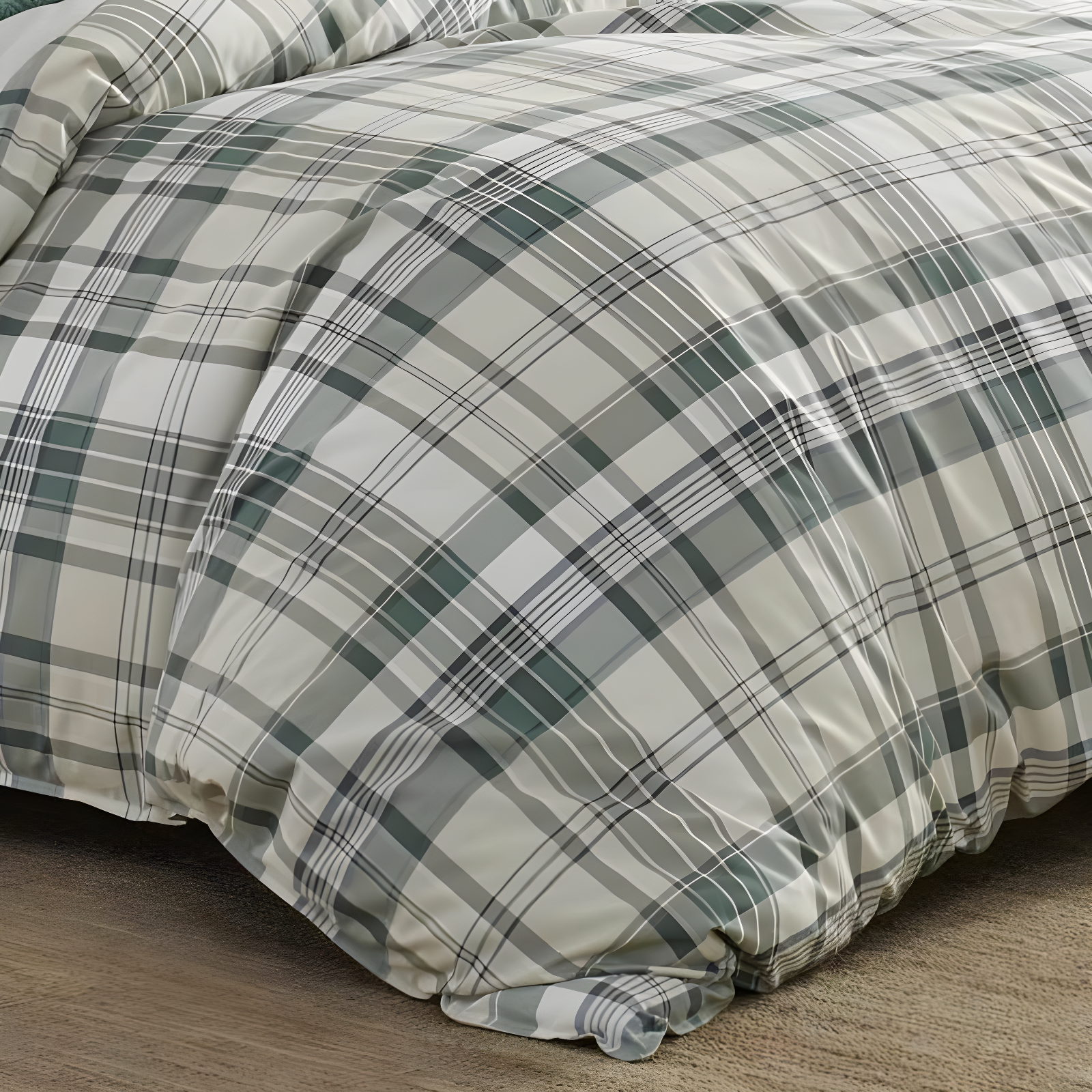 Eddie Bauer Timbers Green Cotton Reversible Bedding Set