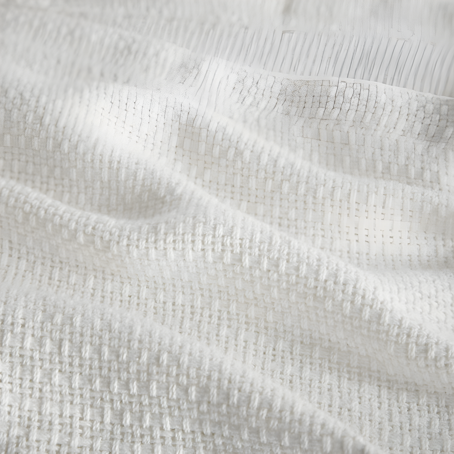 Madison Park Freshspun Basketweave Cotton Blanket