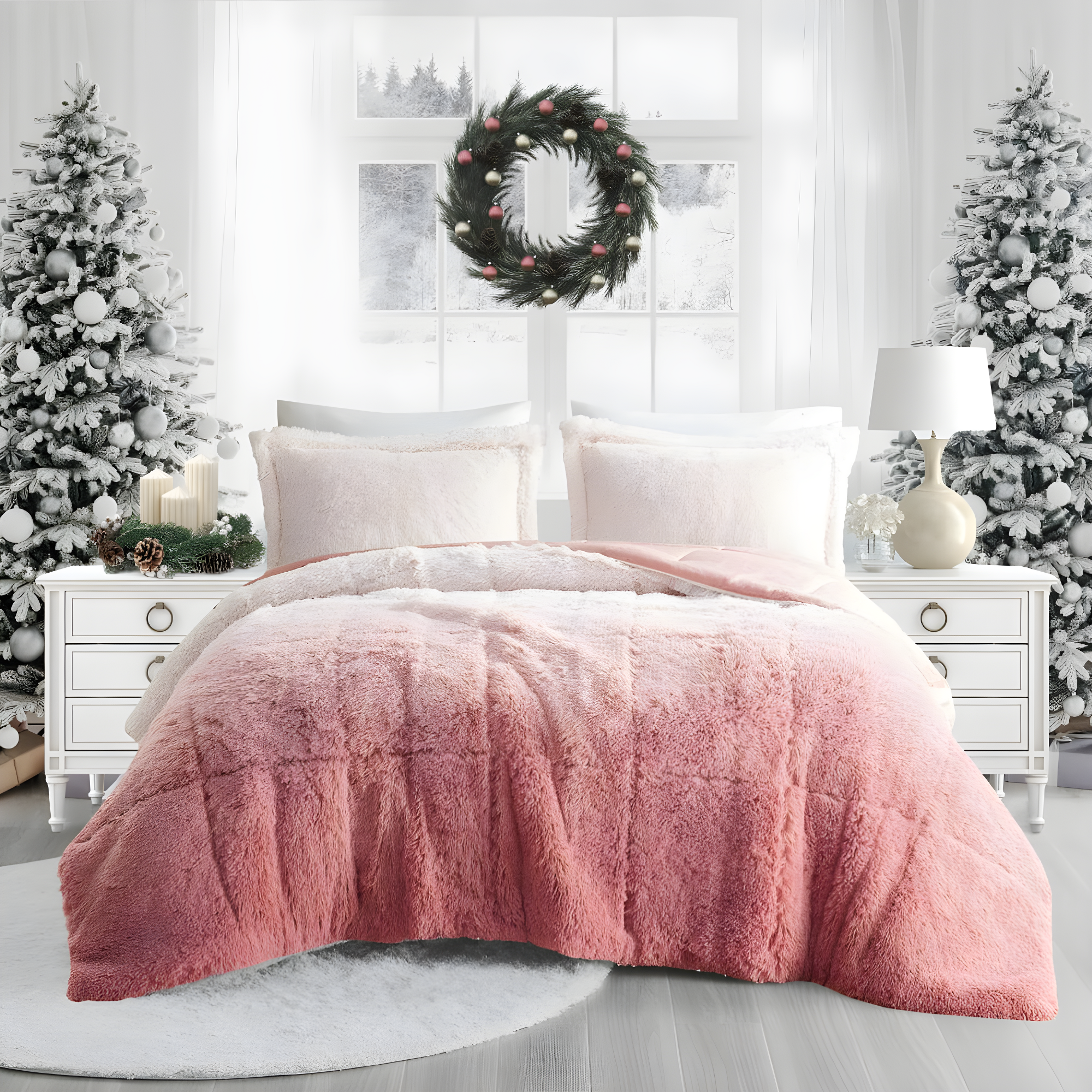 Intelligent Design Brielle Malea Shaggy Faux Fur Comforter Mini Set