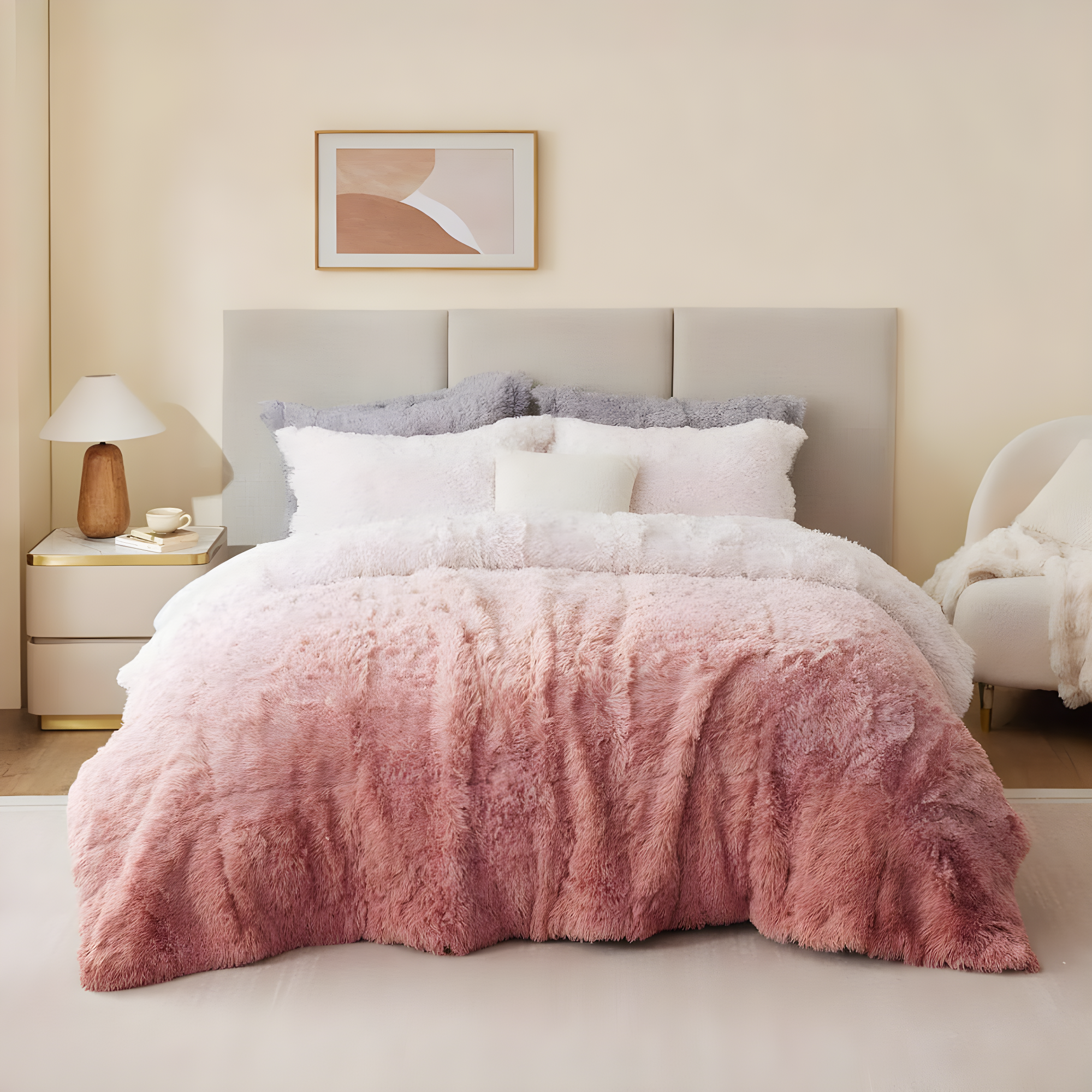 Intelligent Design Brielle Malea Shaggy Faux Fur Comforter Mini Set