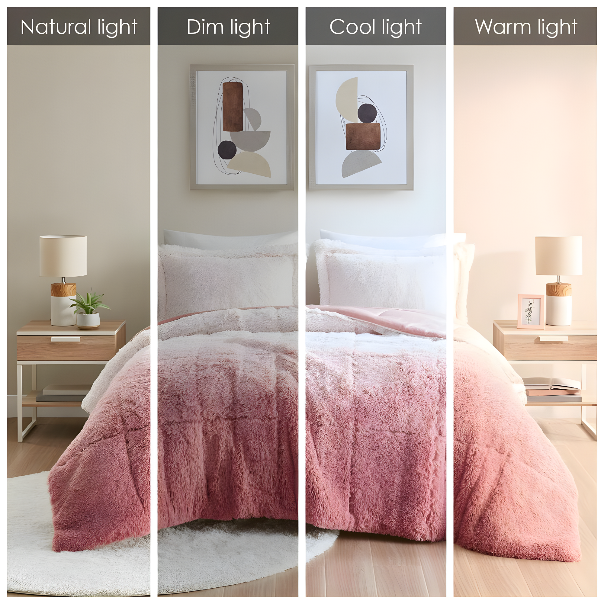 Intelligent Design Brielle Malea Shaggy Faux Fur Comforter Mini Set