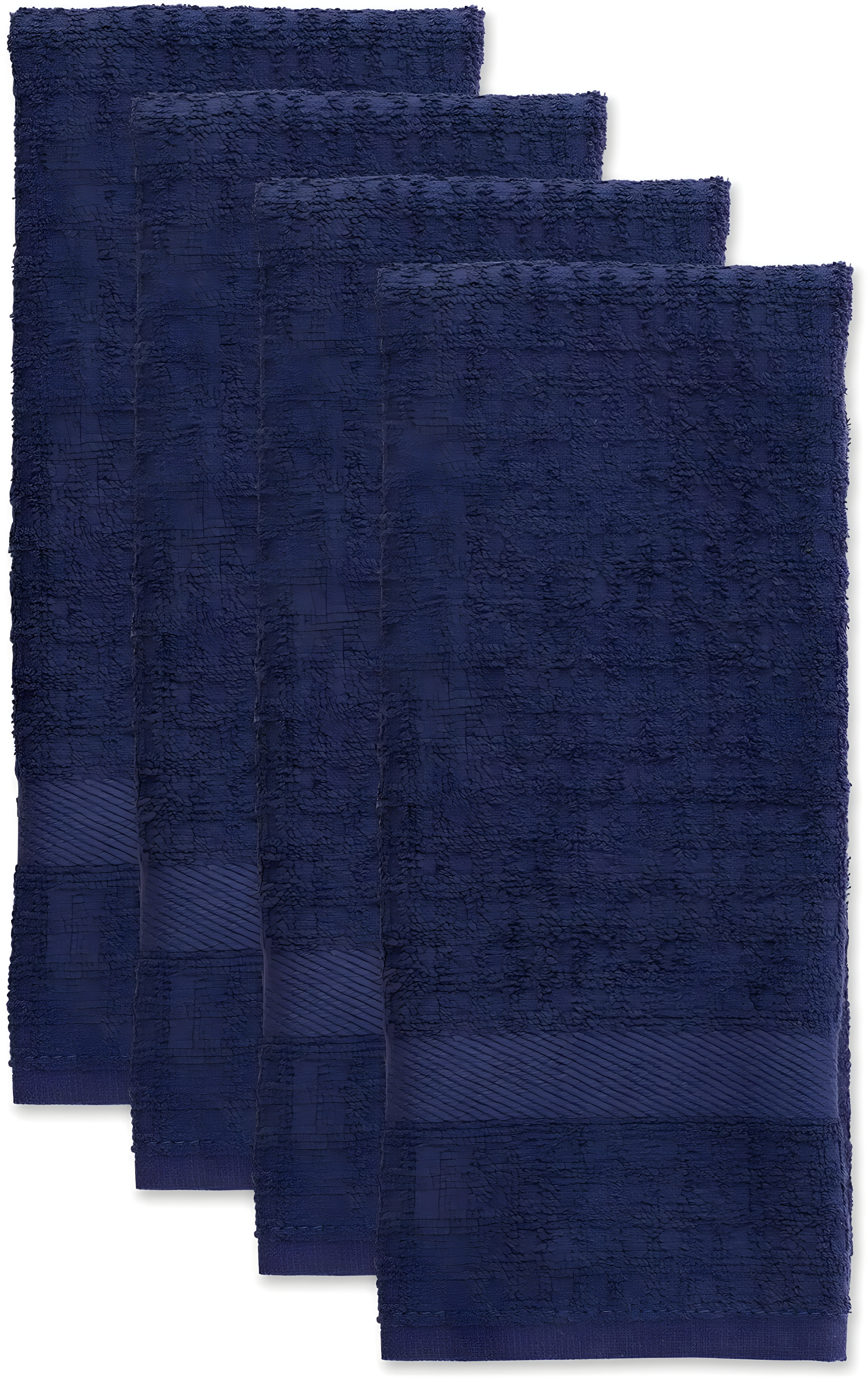 4pk Blue Kitchen Towels Blue - Design Imports