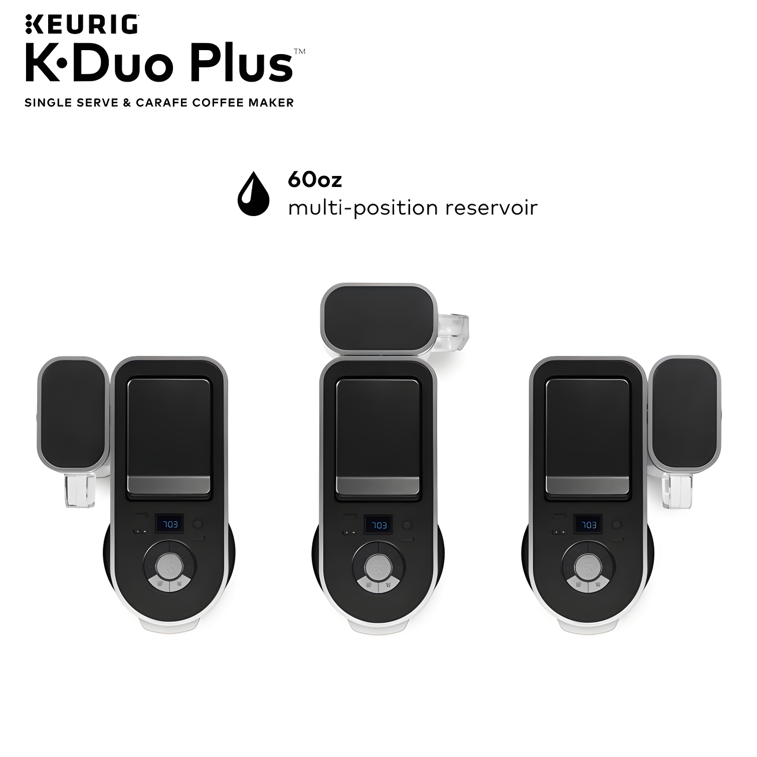 Keurig K-Duo Plus Coffee Maker, with Single-Serve K-Cup Pod, and 12 Cup Carafe Brewer