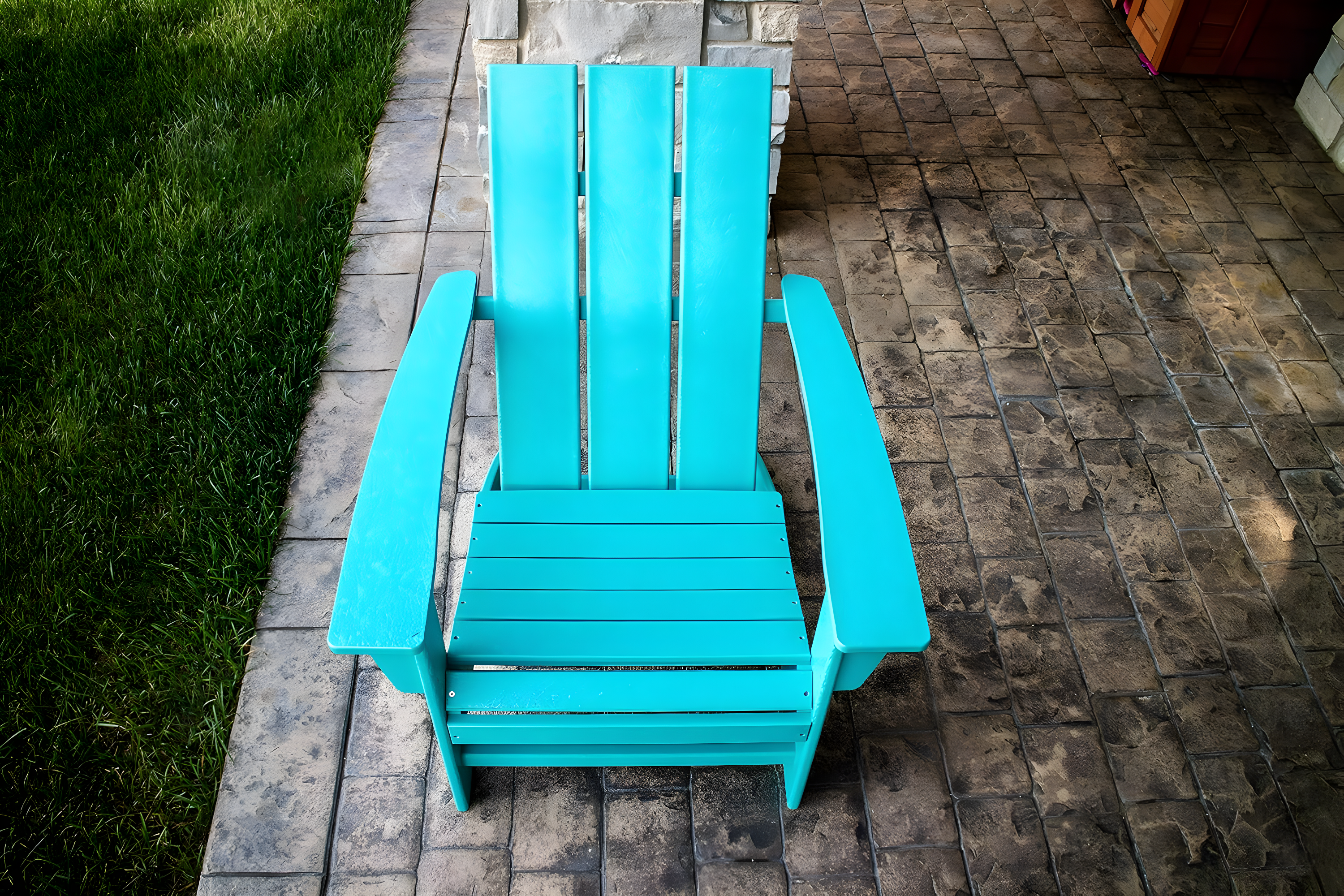 Modern Adirondack High-Density Polyethylene (HDPE) Outdoor Adirondack Chair