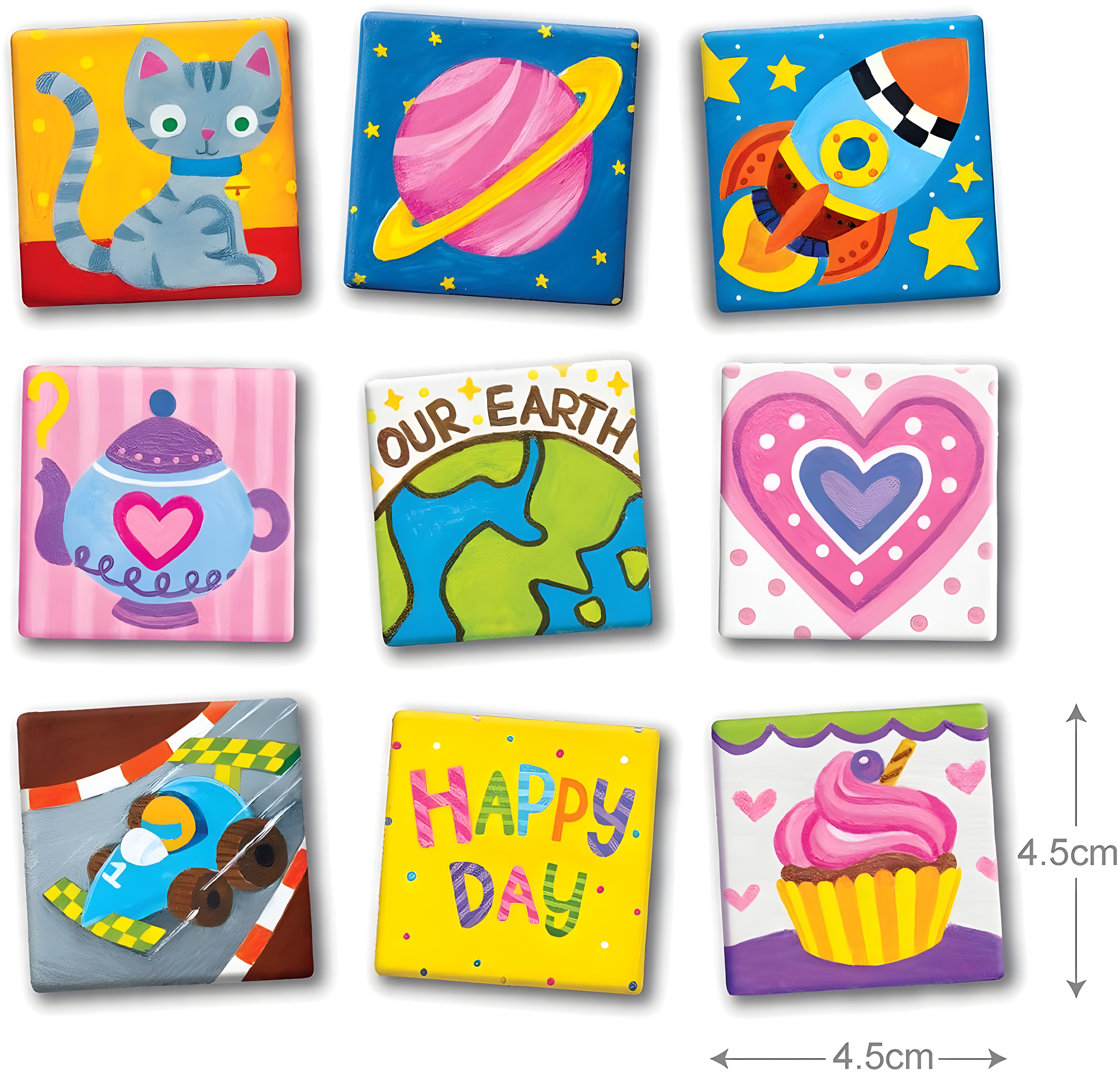 4M Magnetic Tile Art & Craft Kit (27 Pieces)