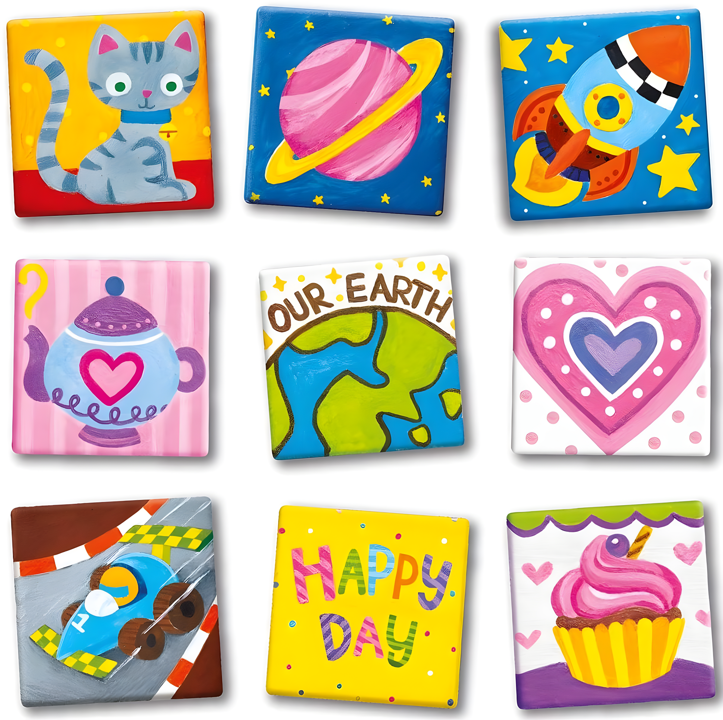 4M Magnetic Tile Art & Craft Kit (27 Pieces)