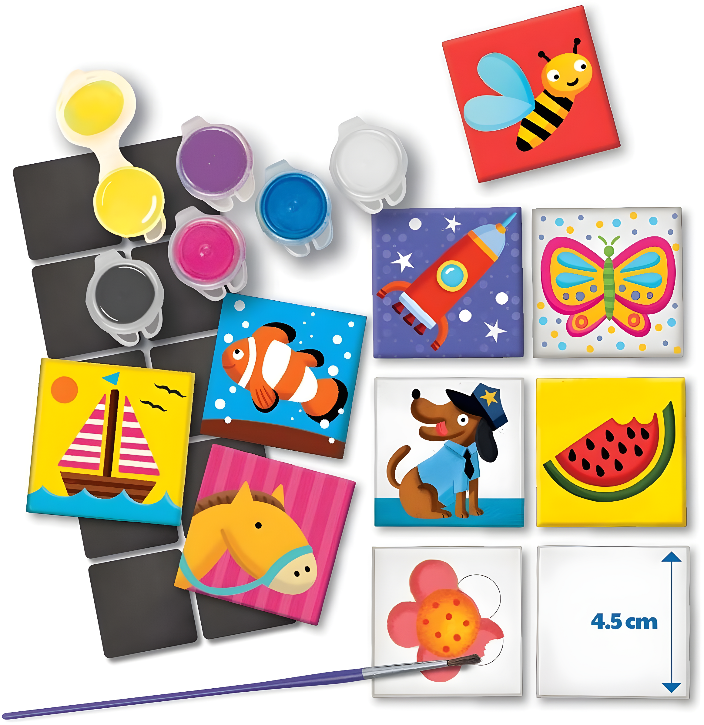 4M Magnetic Tile Art & Craft Kit (27 Pieces)