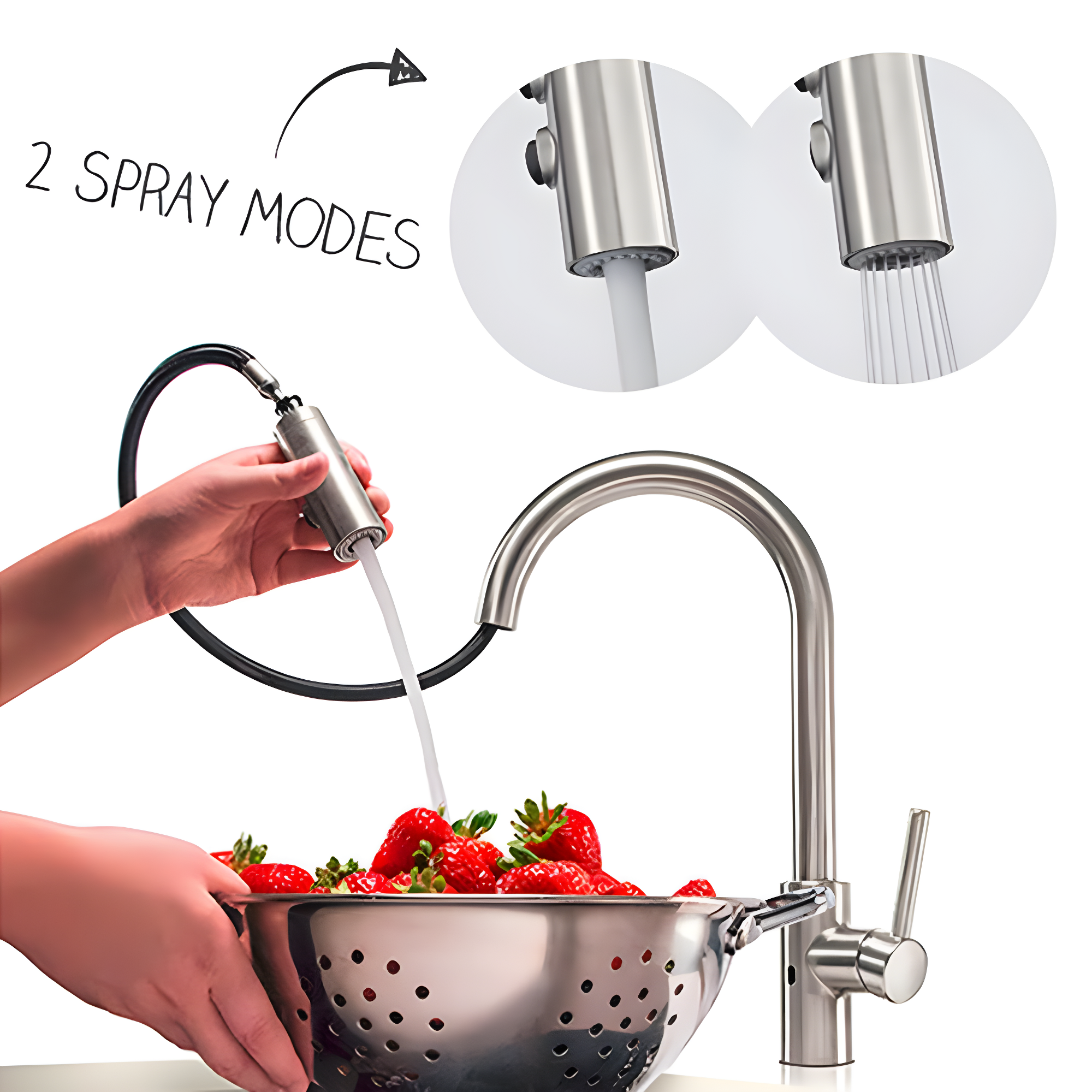 Stellen Pull Down Touchless Single Handle Kitchen Faucet