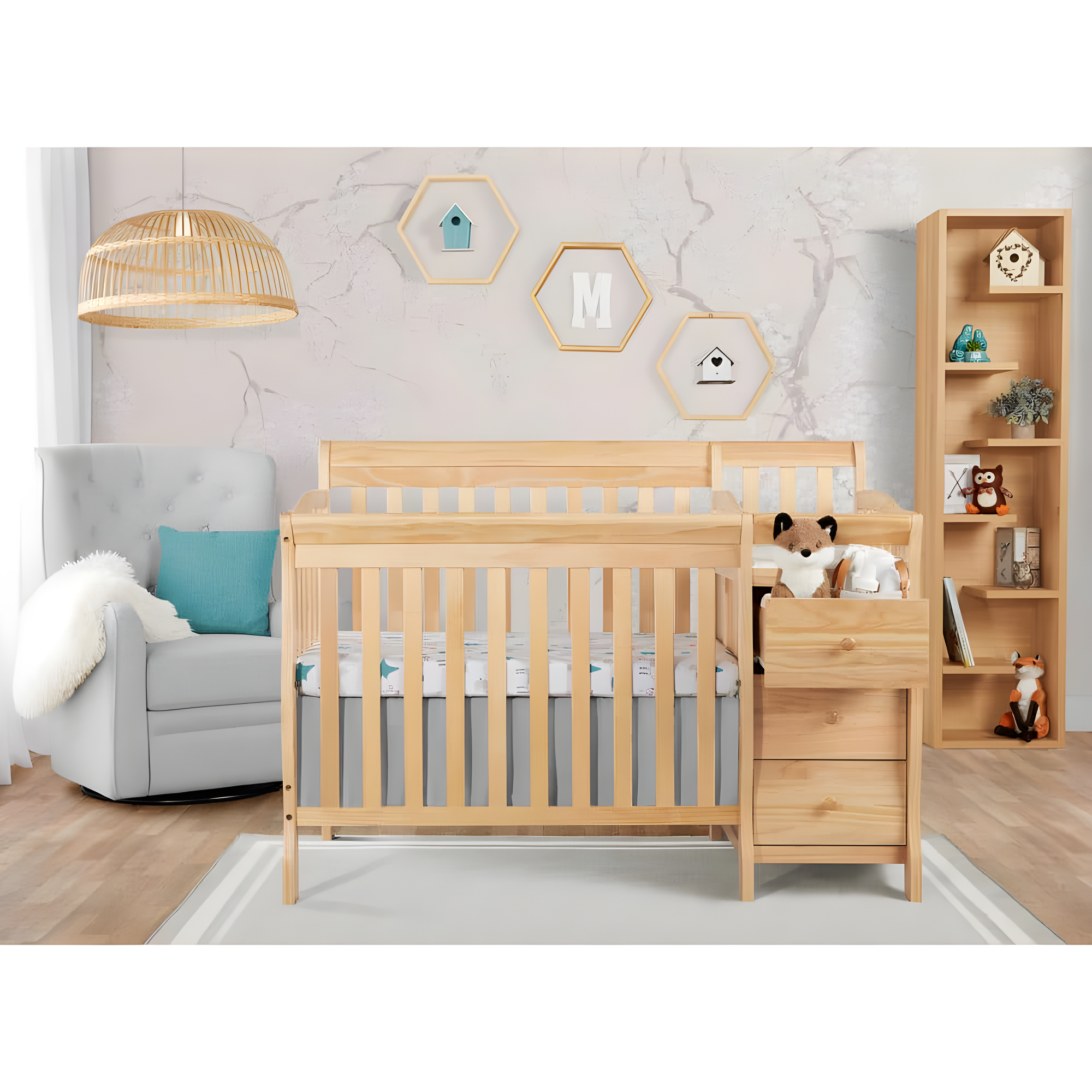 Jayden 4-in-1 Mini Convertible Crib and Changer