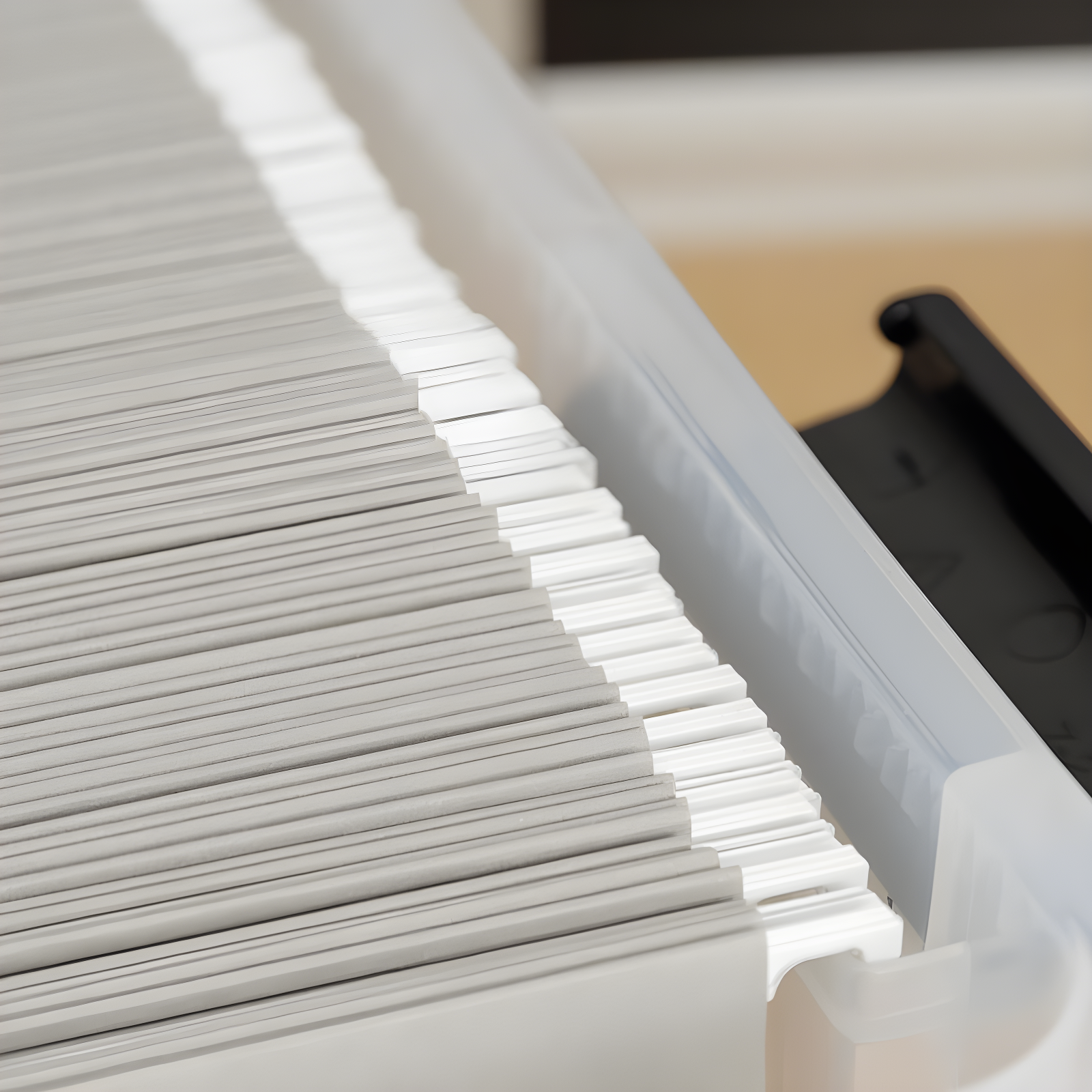 IRIS USA WeatherPro File Organizer Plastic File Box for Letter/Legal File, Clear, 32 Qt. 1Pack