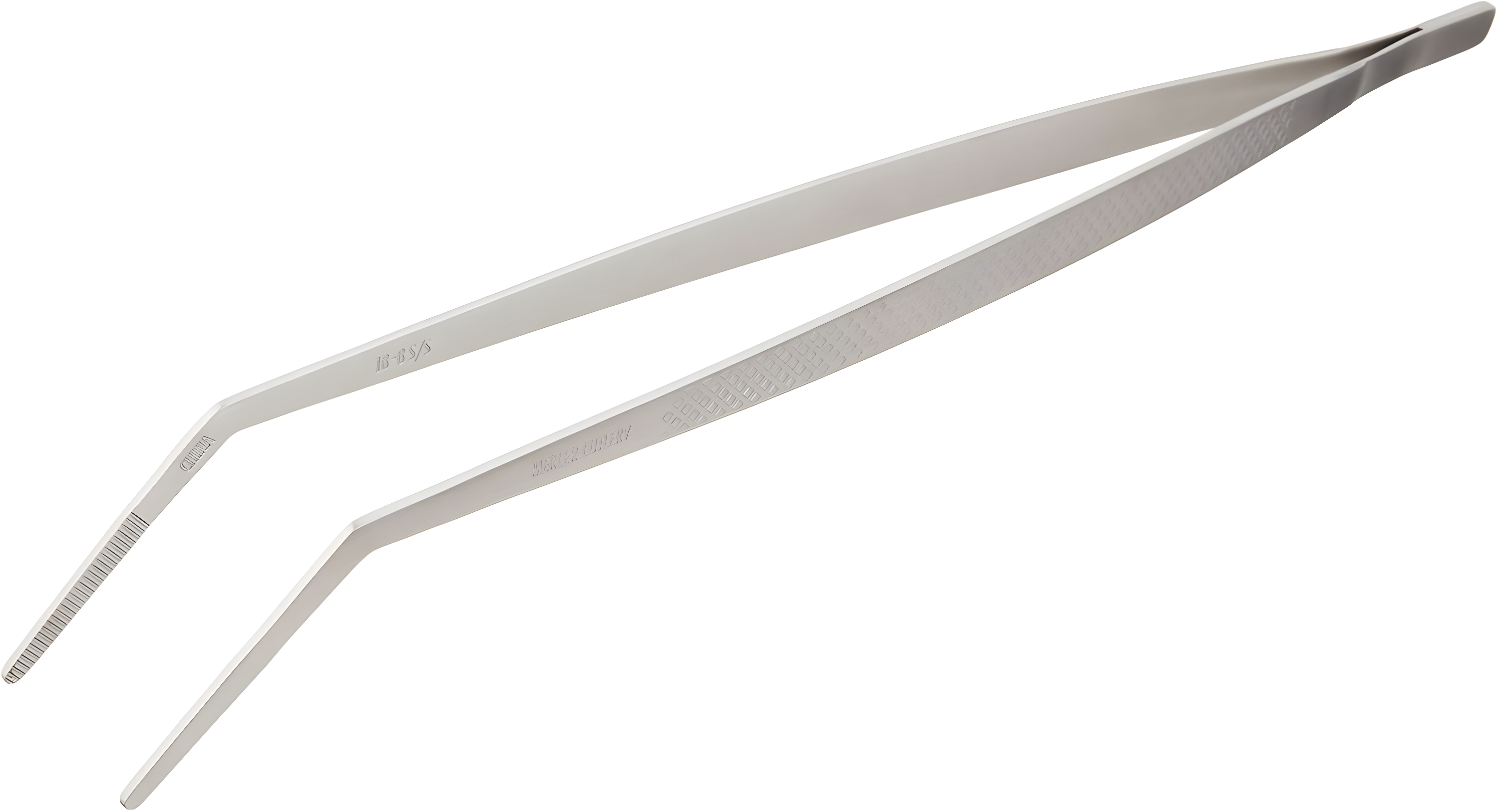 Mercer Culinary Straight Precision Plus Chef Plating Tong, 11-3/4 Inch, Stainless