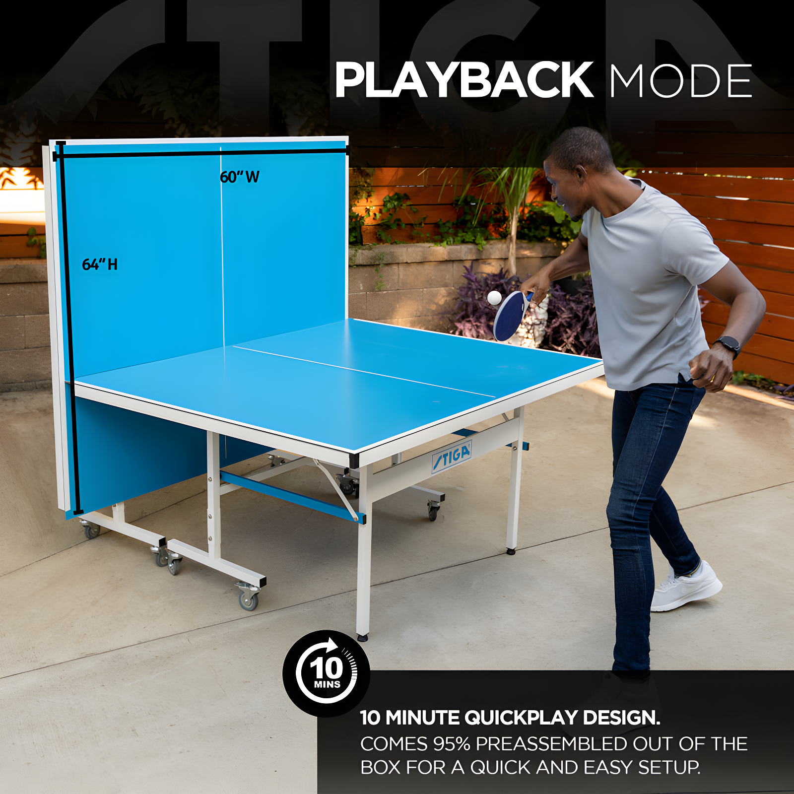 STIGA XTR Outdoor Table Tennis Table