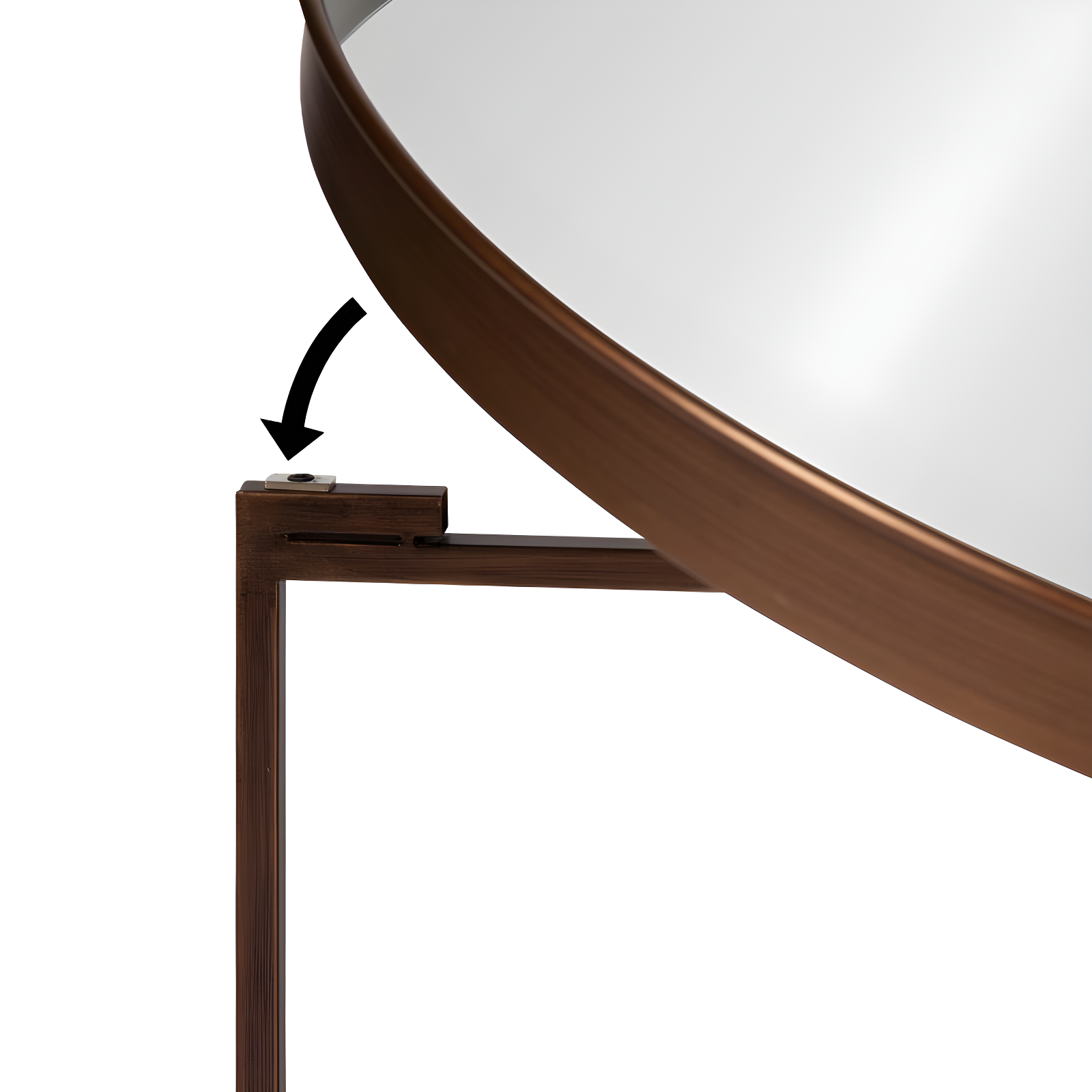 Kate and Laurel Celia Round Metal Coffee Table, 28.25x28.25x19, Bronze