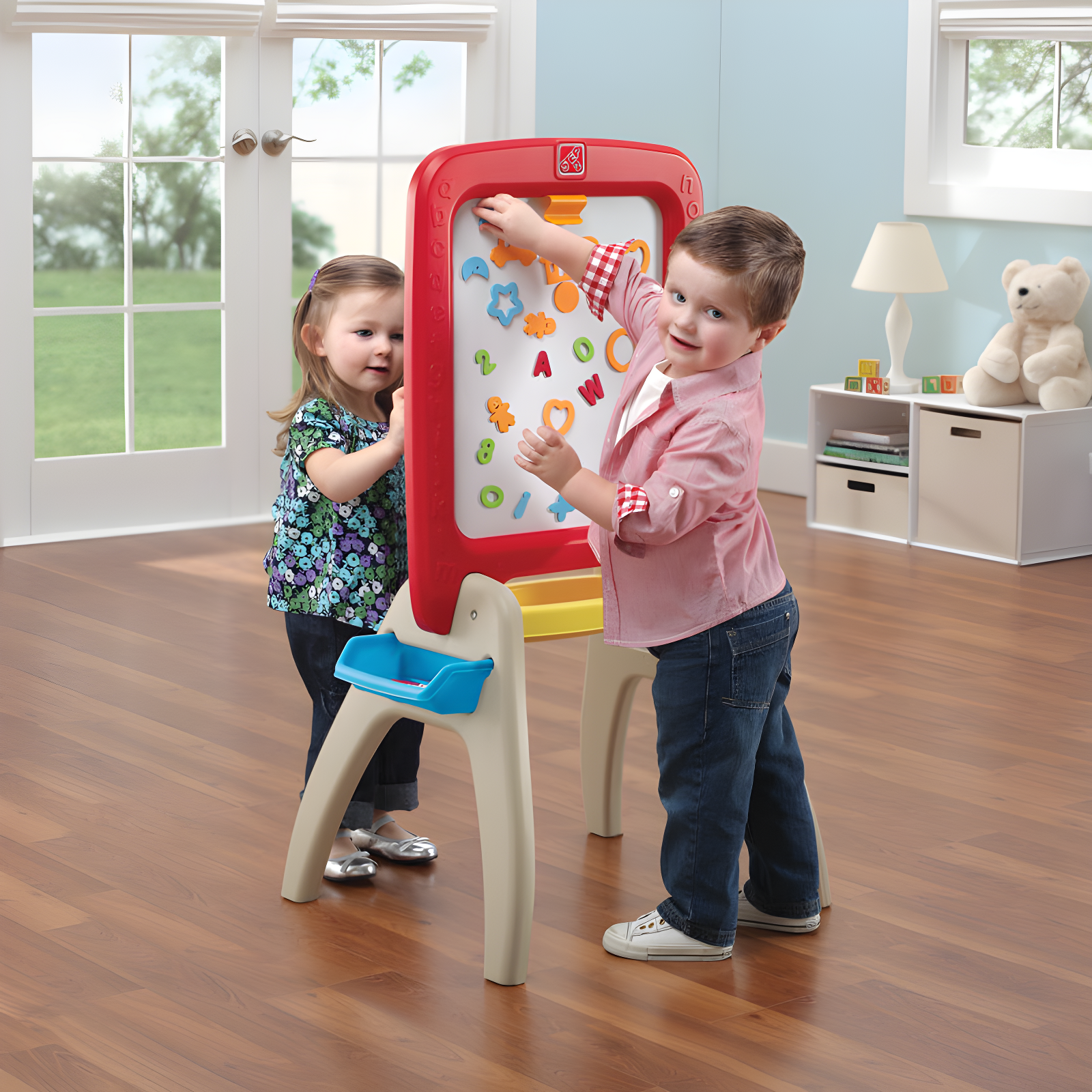 Step2 Step2 All Around Red Easel for Two Folding Board Easel