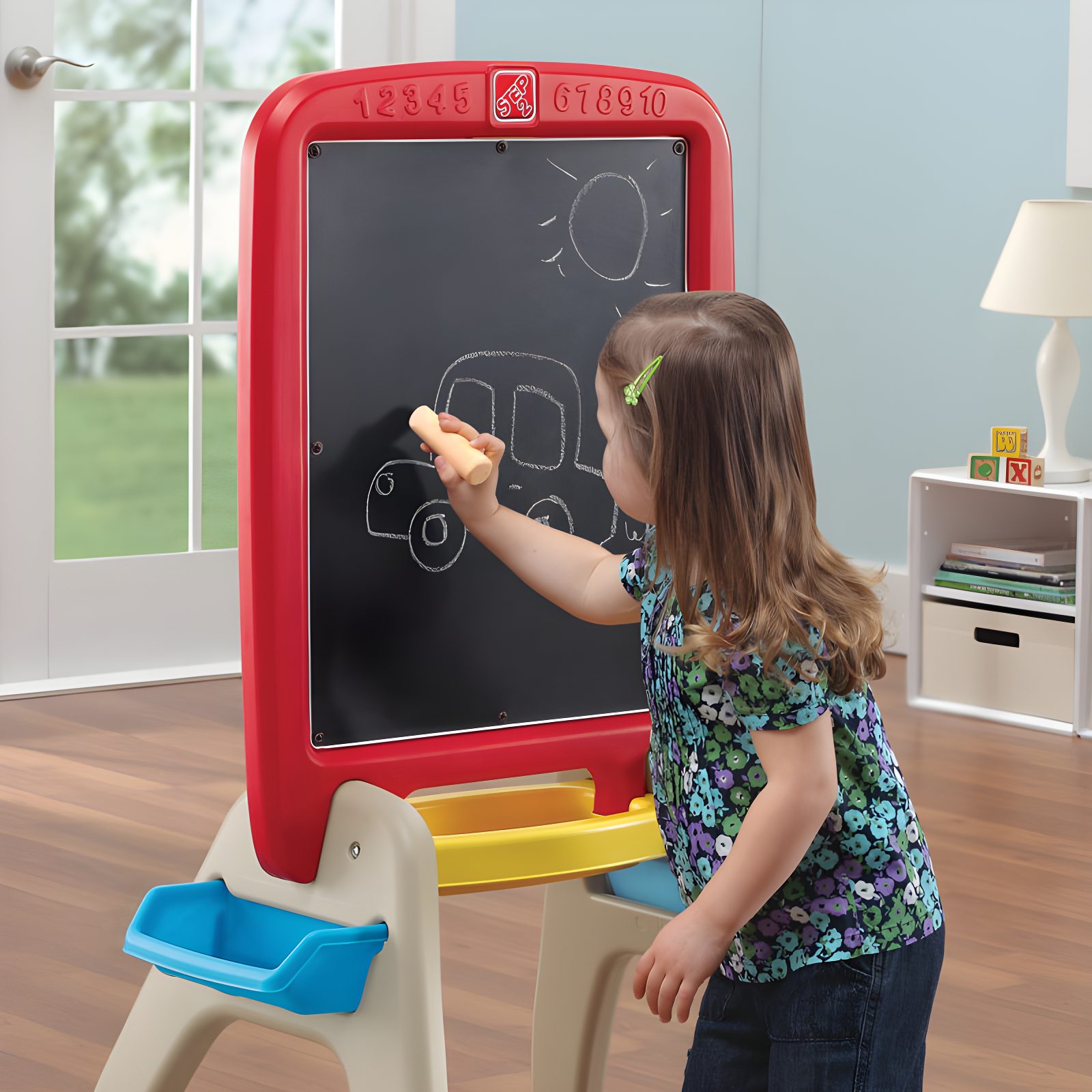 Step2 Step2 All Around Red Easel for Two Folding Board Easel
