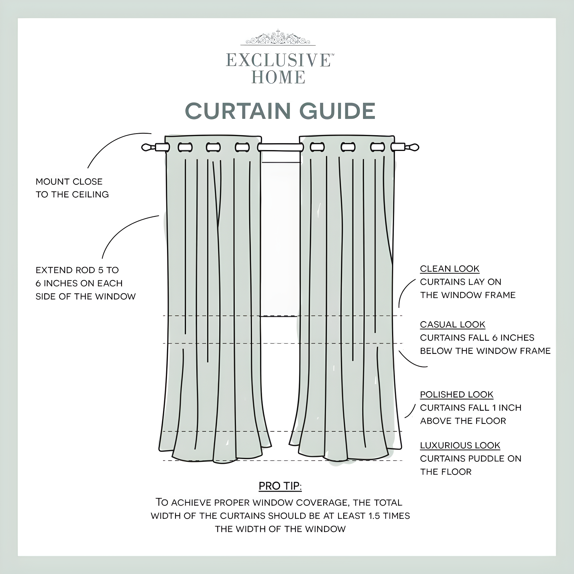 Set of 2 96"x54" Rio Sheer Window Curtain Panel White - Exclusive Home: Geometric Grommet Top, Indoor Use, OEKO-TEX Certified