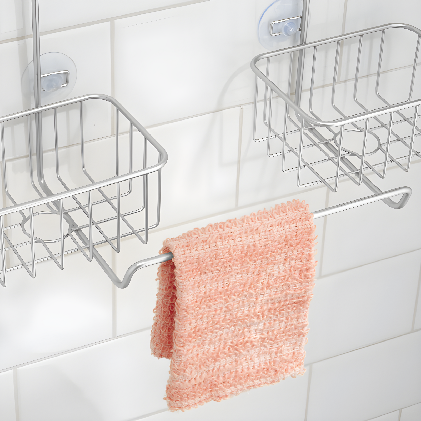 iDesign iDesign Classico Handheld Hose Hanging Shower Organizer, 15.98" x 6.46" x 12.99", Chrome