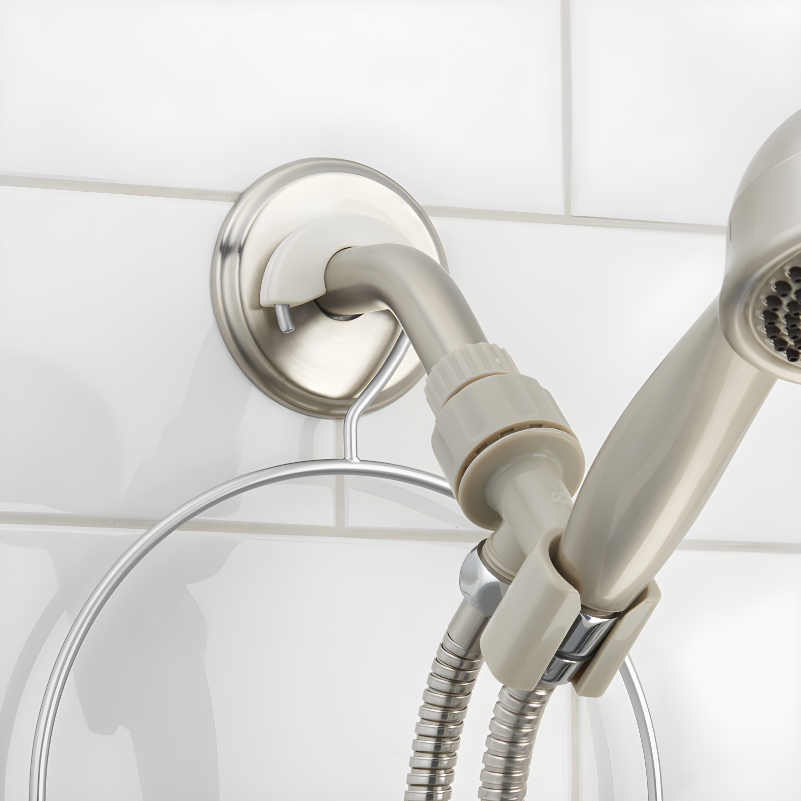 iDesign iDesign Classico Handheld Hose Hanging Shower Organizer, 15.98" x 6.46" x 12.99", Chrome