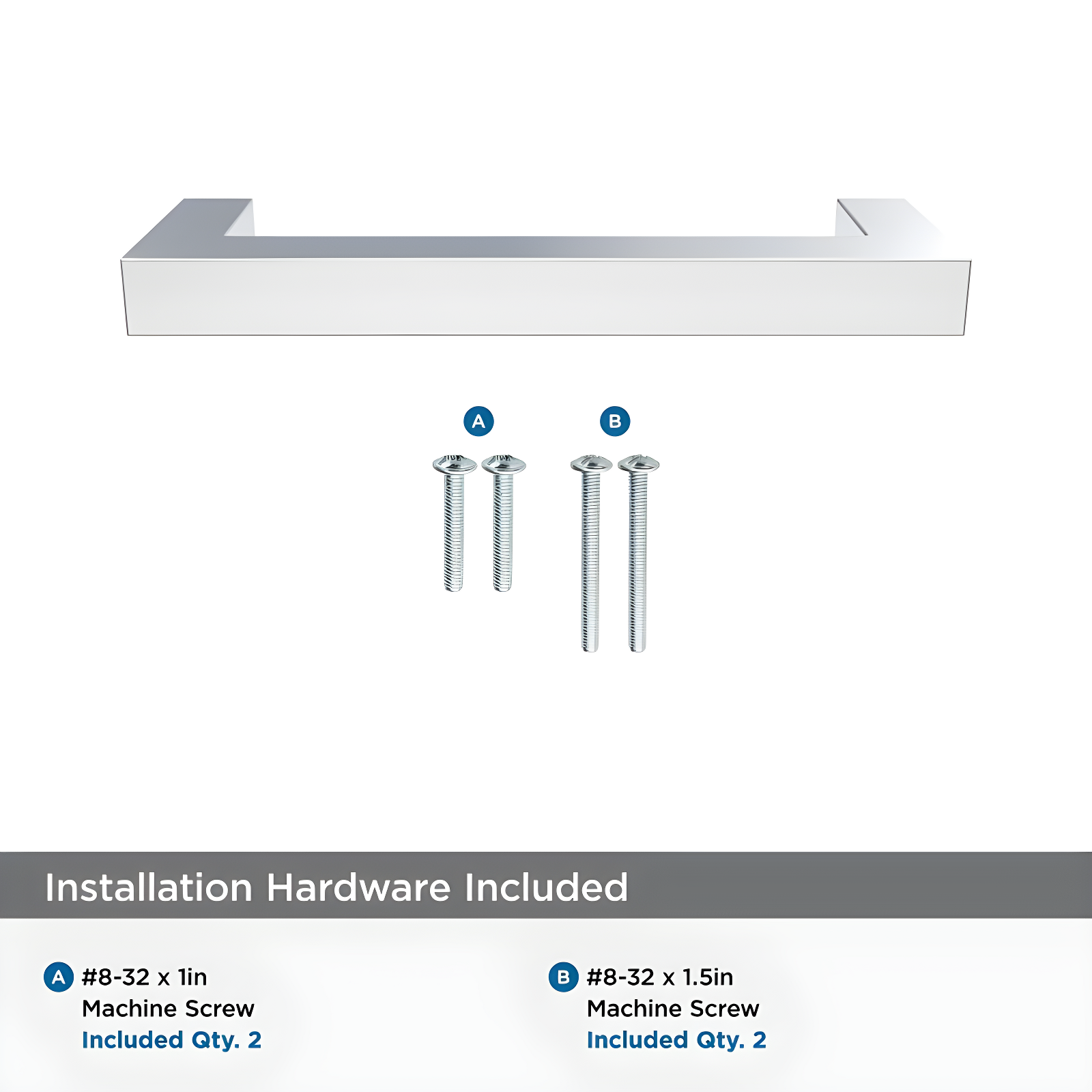 Amerock Monument 3-3/4 inch (96mm) Center-to-Center Polished Chrome Cabinet Pull