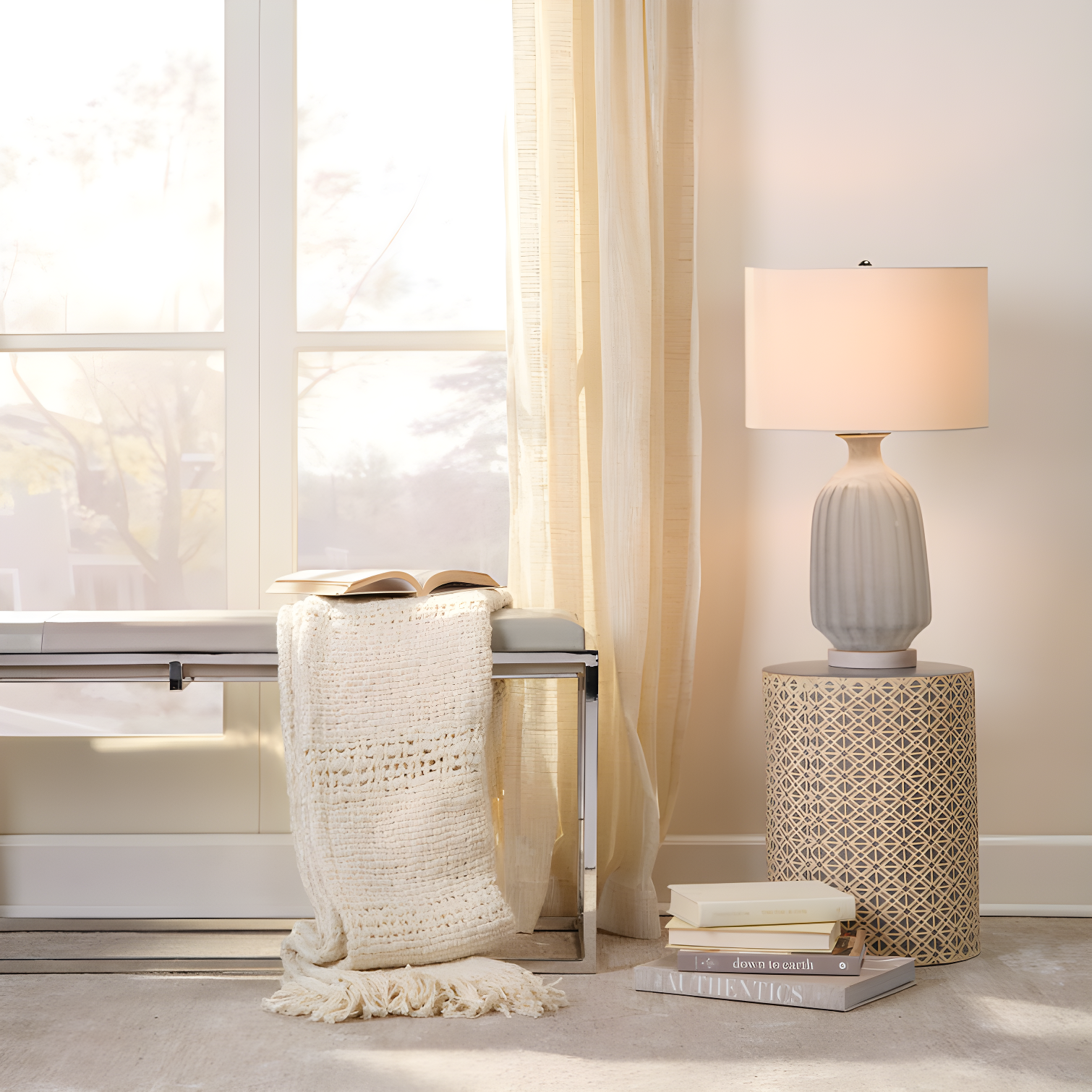 Shelby Genuine Leather Upholstered Bench