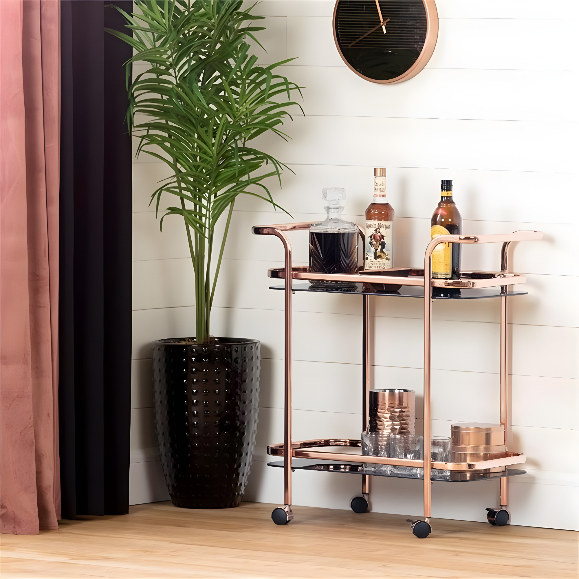 Maliza Metal Bar Cart