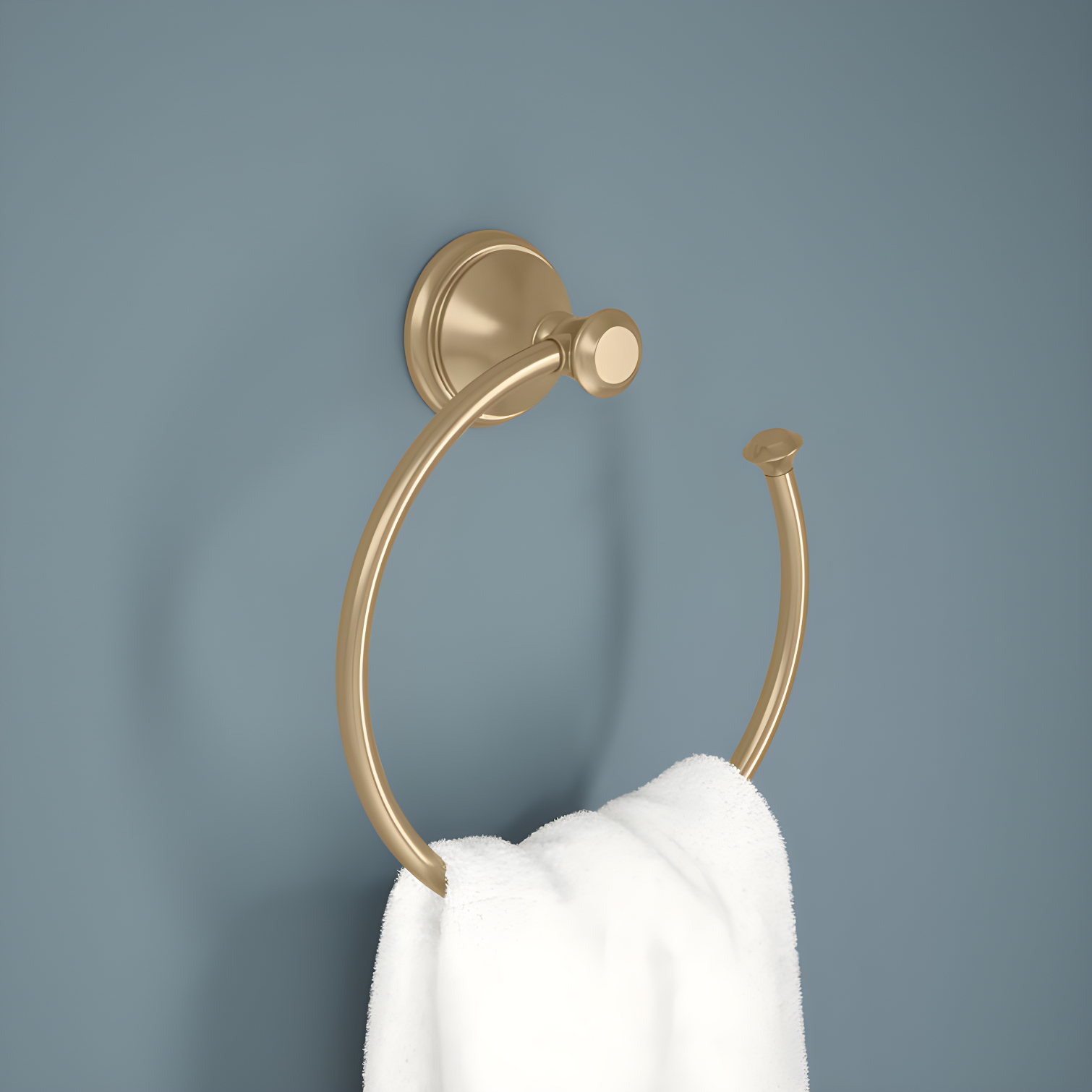 Cassidy Wall Mount Round Open Towel Ring Bath Hardware Accessory in Venetian Bronze