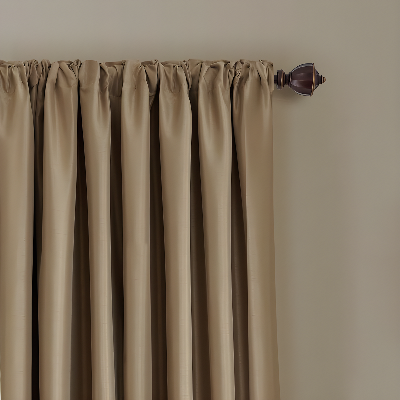 All Seasons Single Blackout Window Curtain Panel - 52" x 95" - Antique Gold - Elrene Home Fashions