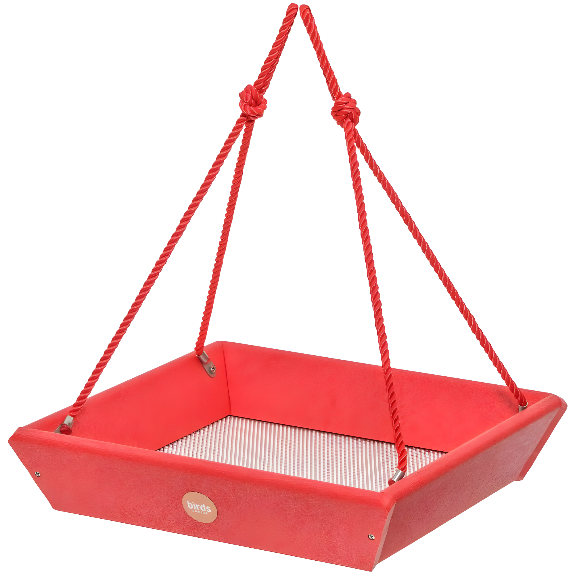 Birds Choice Birds Choice 11.25" Color Pop Collection Recycled Plastic Hanging Tray Bird Feeder, Yellow