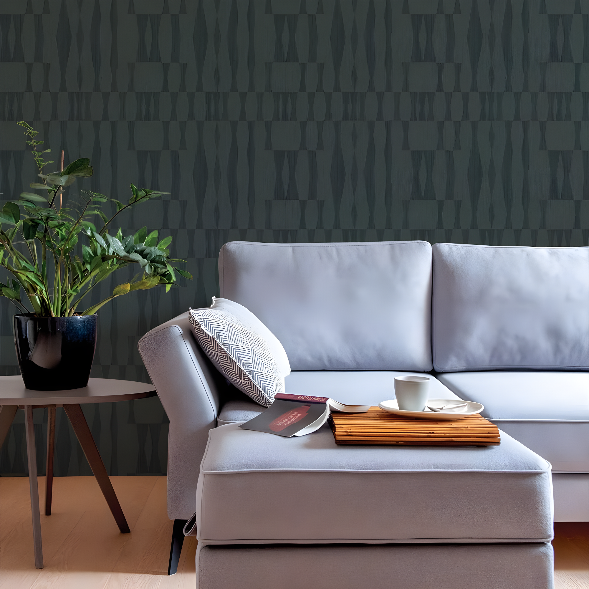 Mirin Peel + Stick Wallpaper - Textured Seagrass