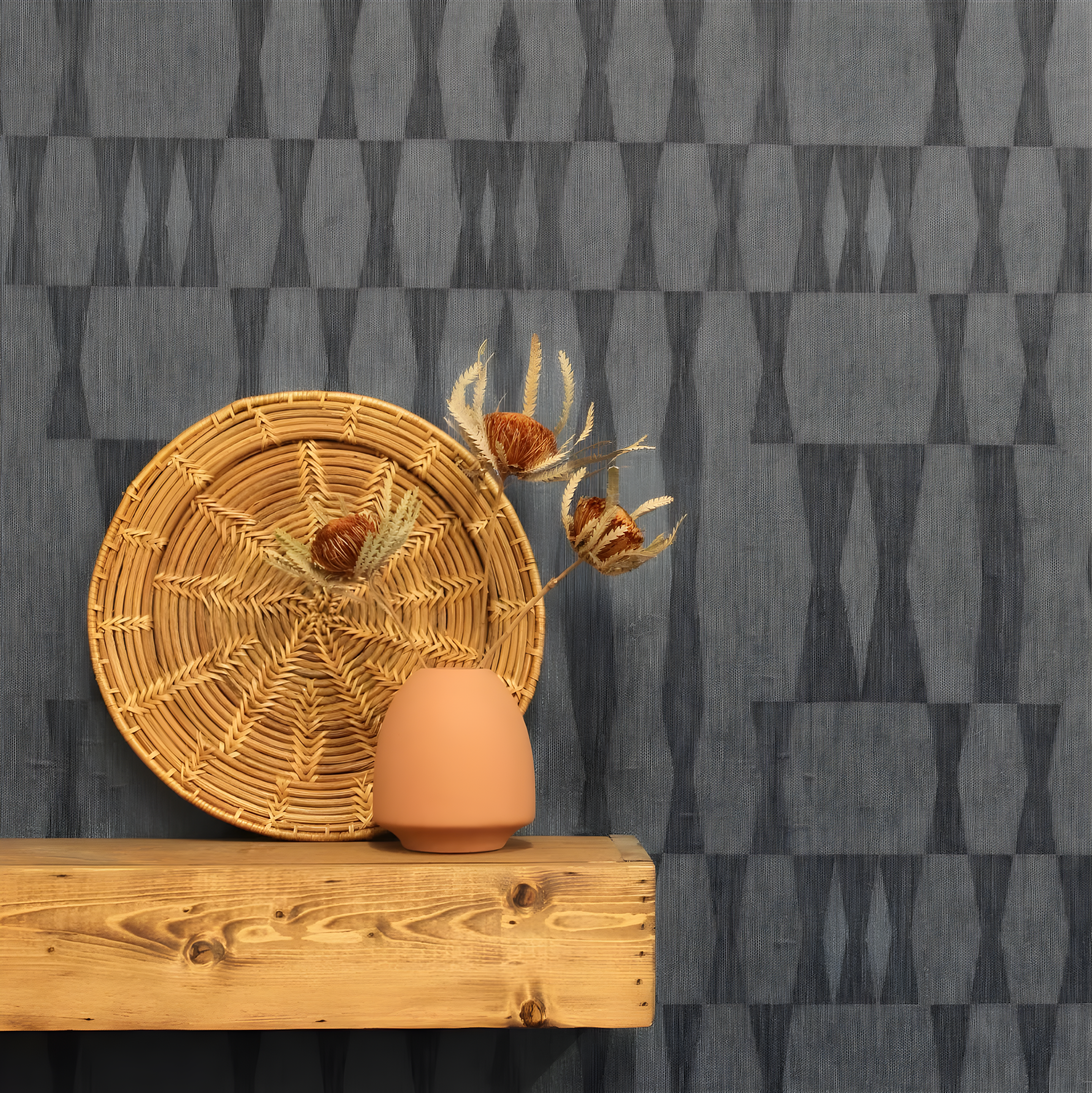 Mirin Peel + Stick Wallpaper - Textured Seagrass