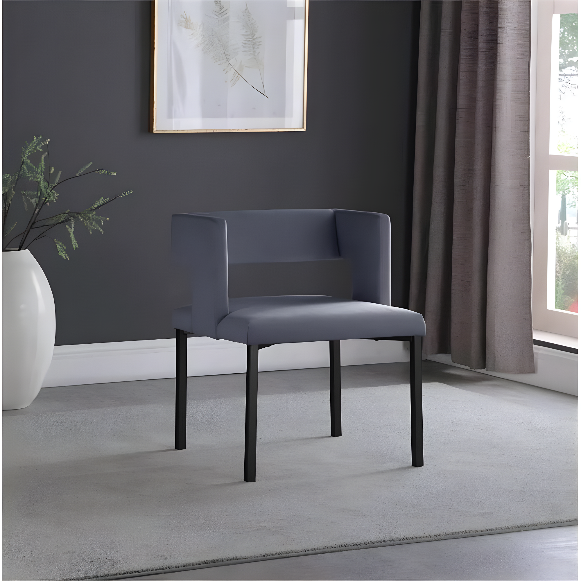 Inga 19'' H Velvet Upholstered Side Chair