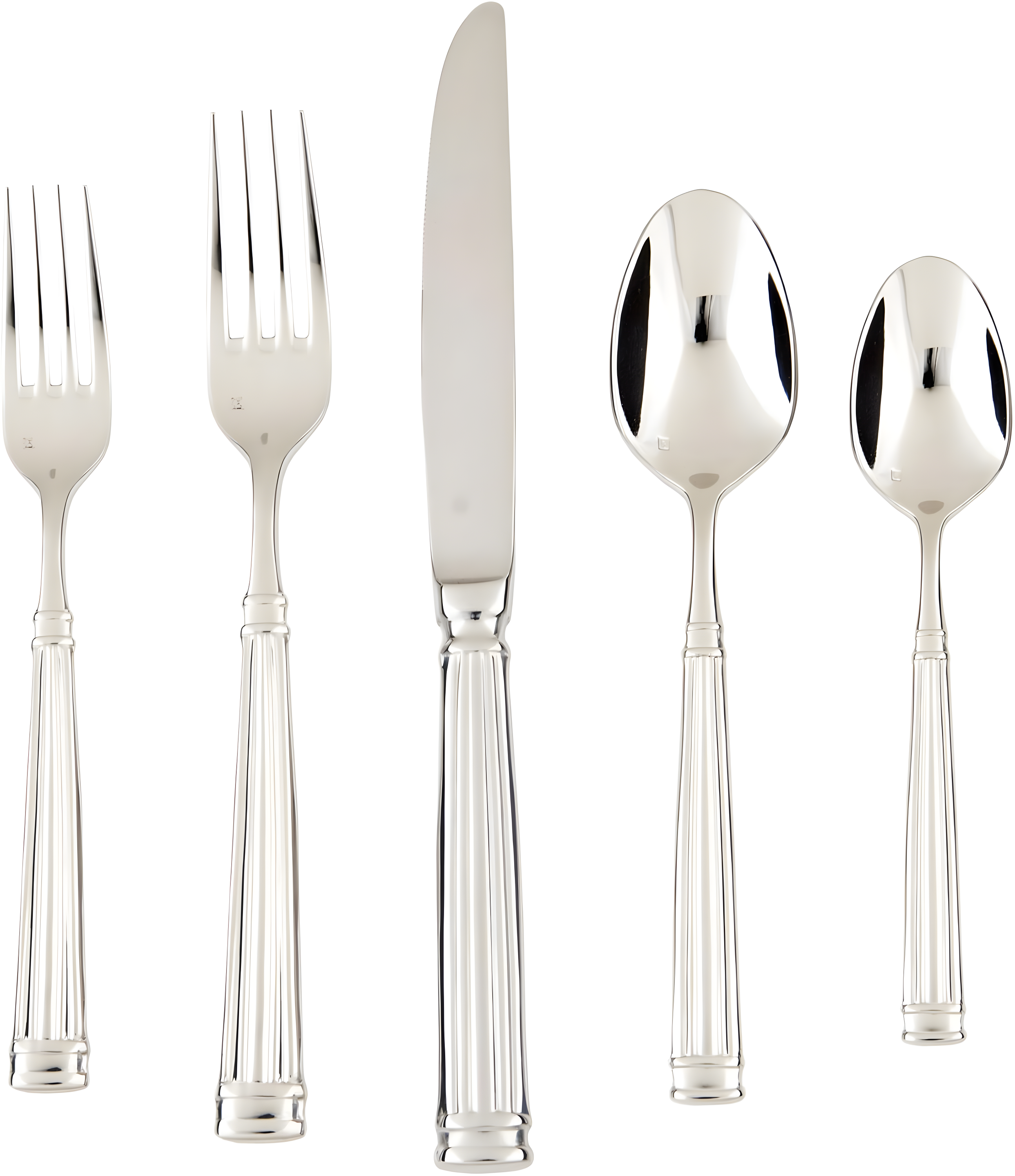 Doria 5 Piece 18/10 Stainless Steel Flatware Set, Service for 1