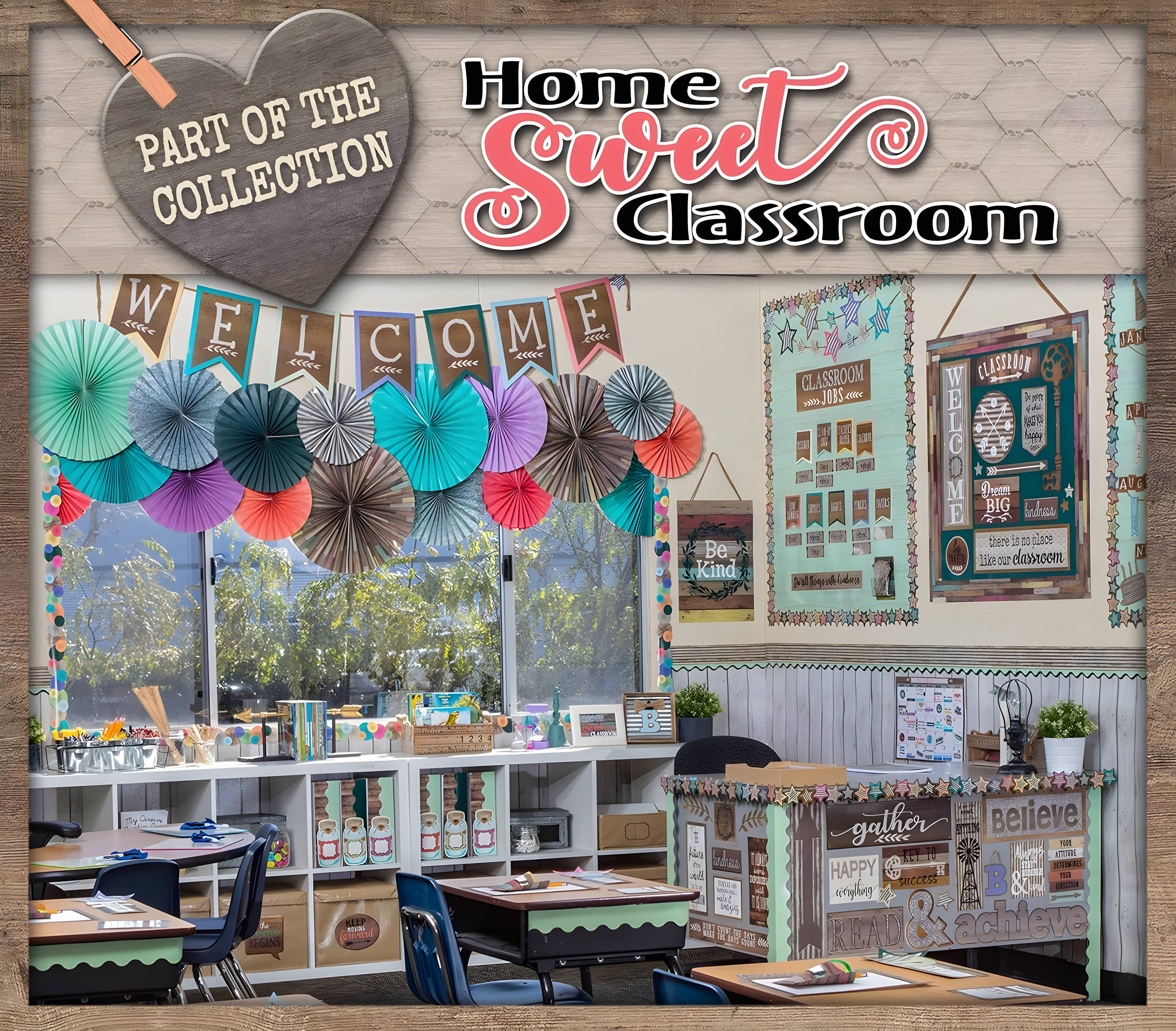 Teacher Created Resources Home Sweet Classroom Fans 3 Packs (TCR77398)