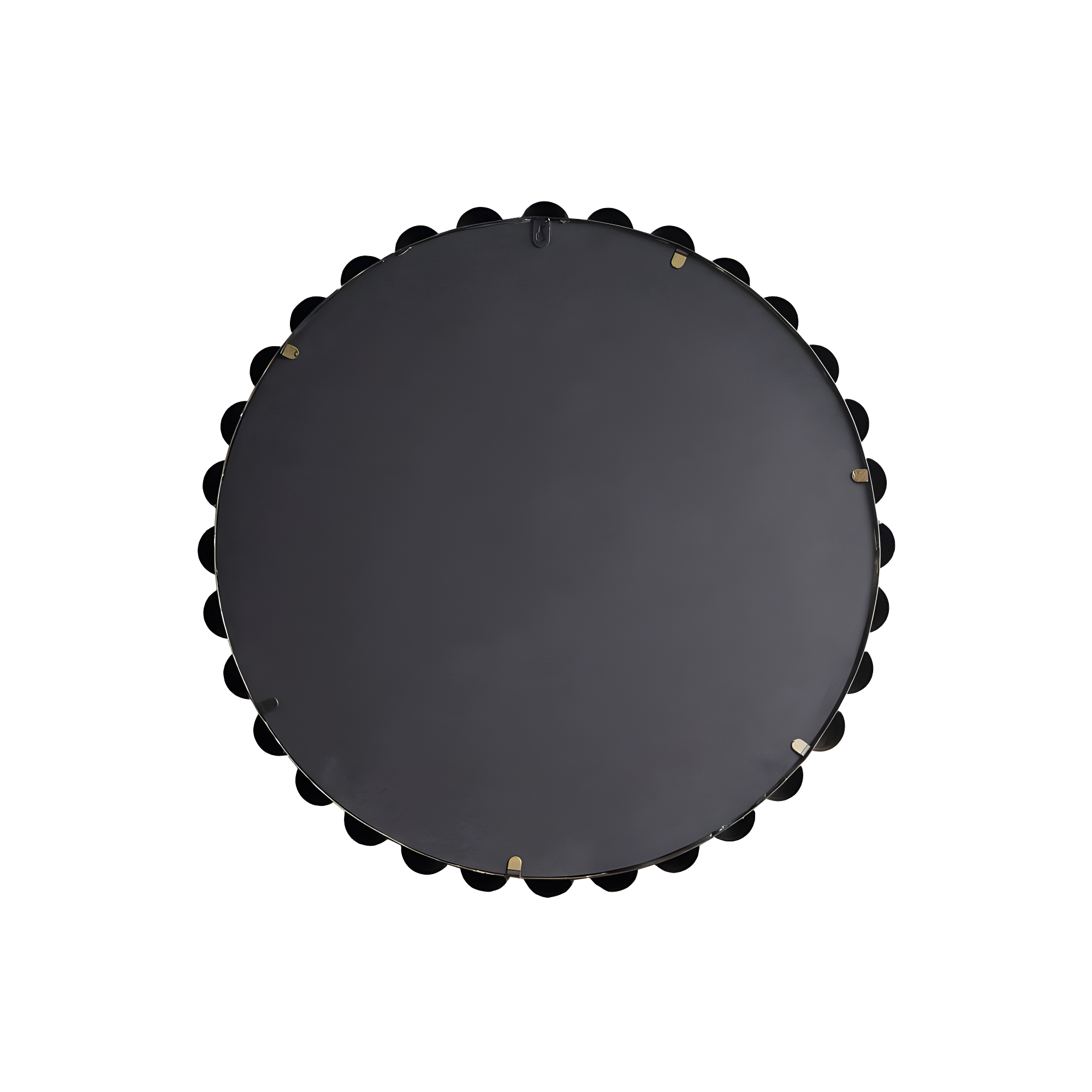 Marlowe Beaded Round Metal Wall Mirror