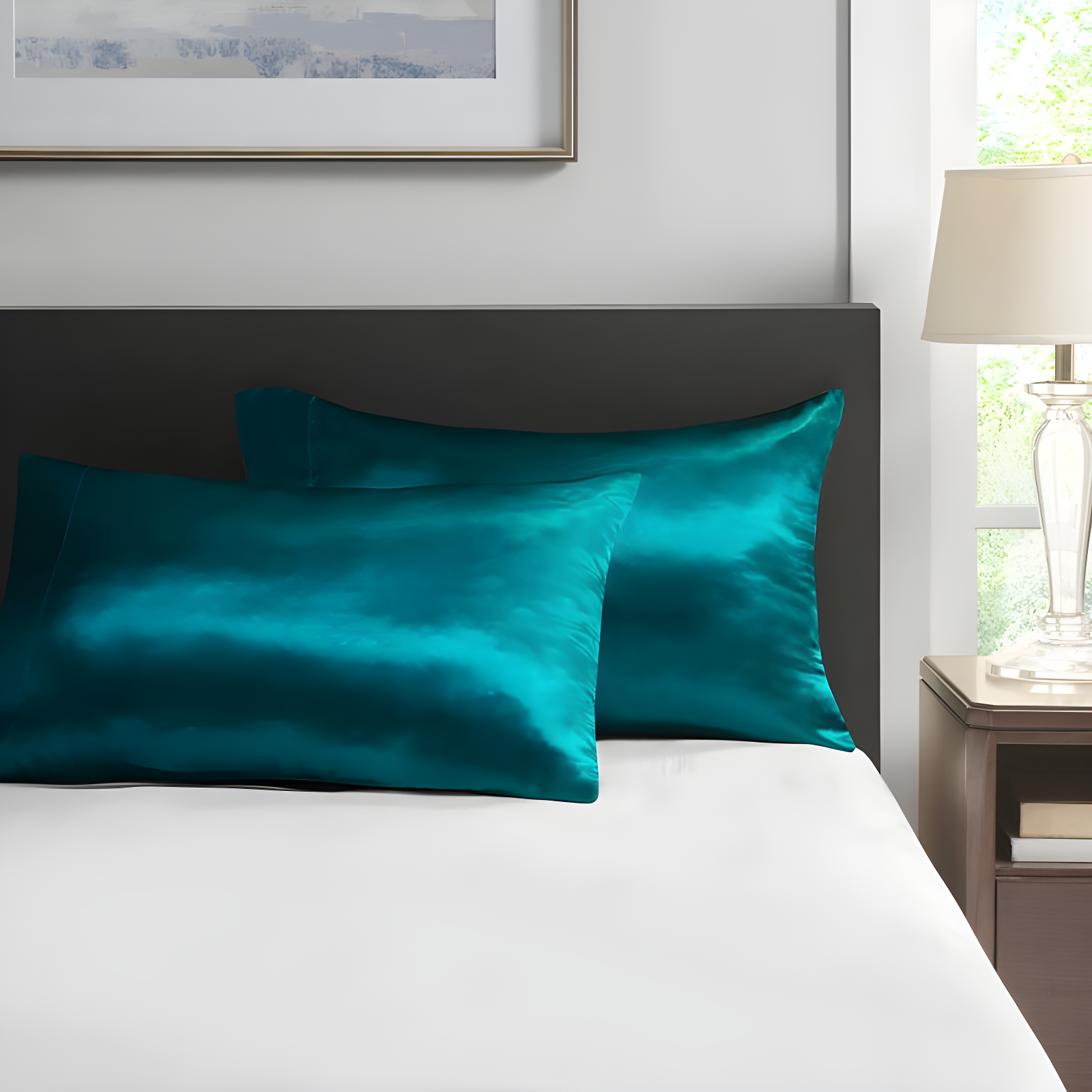 Madison Park Essentials Satin Luxury 2PC Pillowcases (Set of 2)