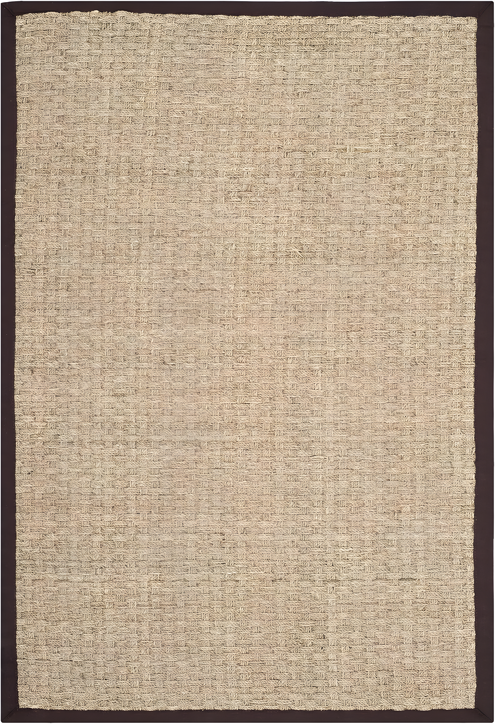 Natural Fiber NF114 Power Loomed Indoor Area Rug - Natural/Dark Brown - 4'x6' - Safavieh.