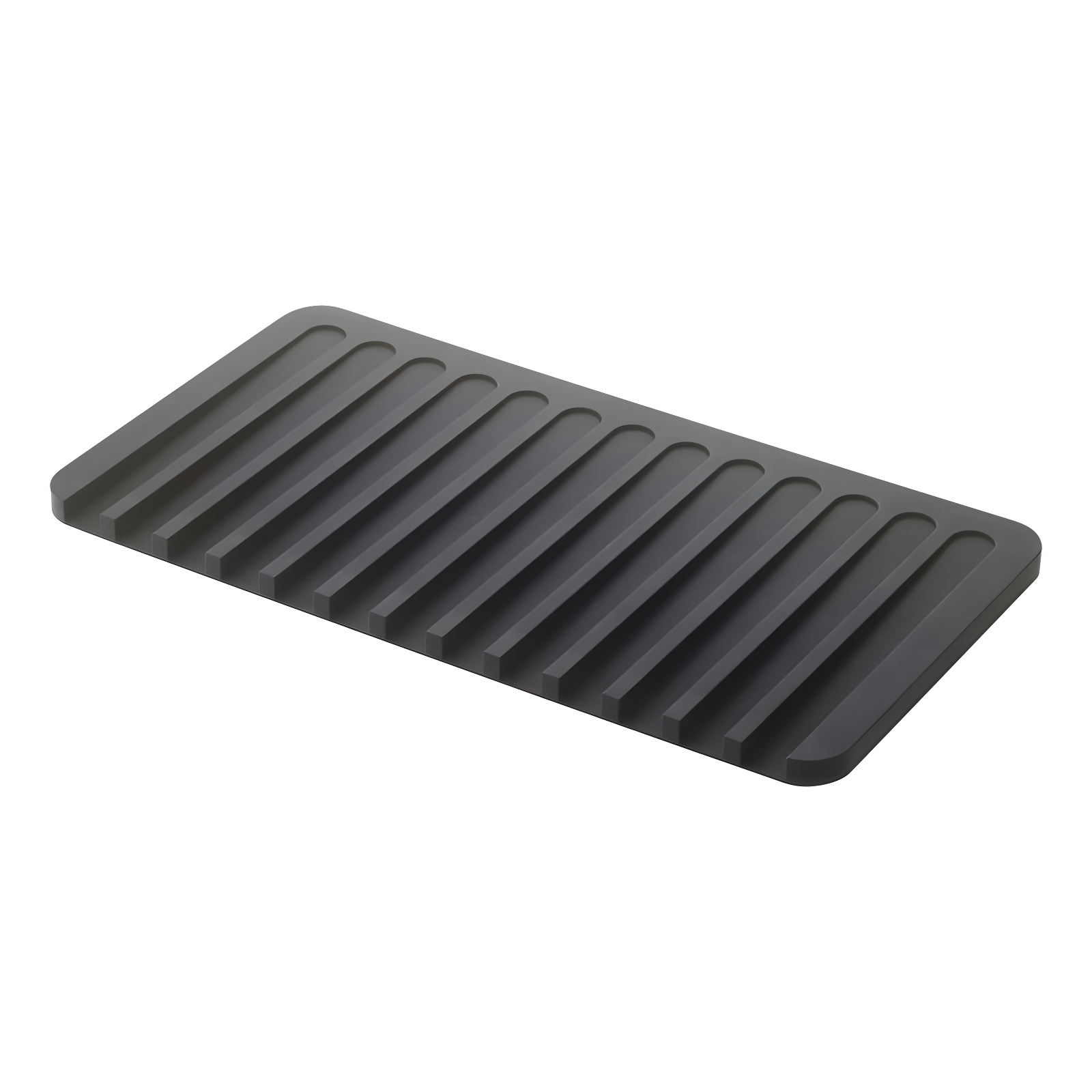 Yamazaki Home Self Draining Tray - Drying Board, Dish Drainer Mat, Silicone