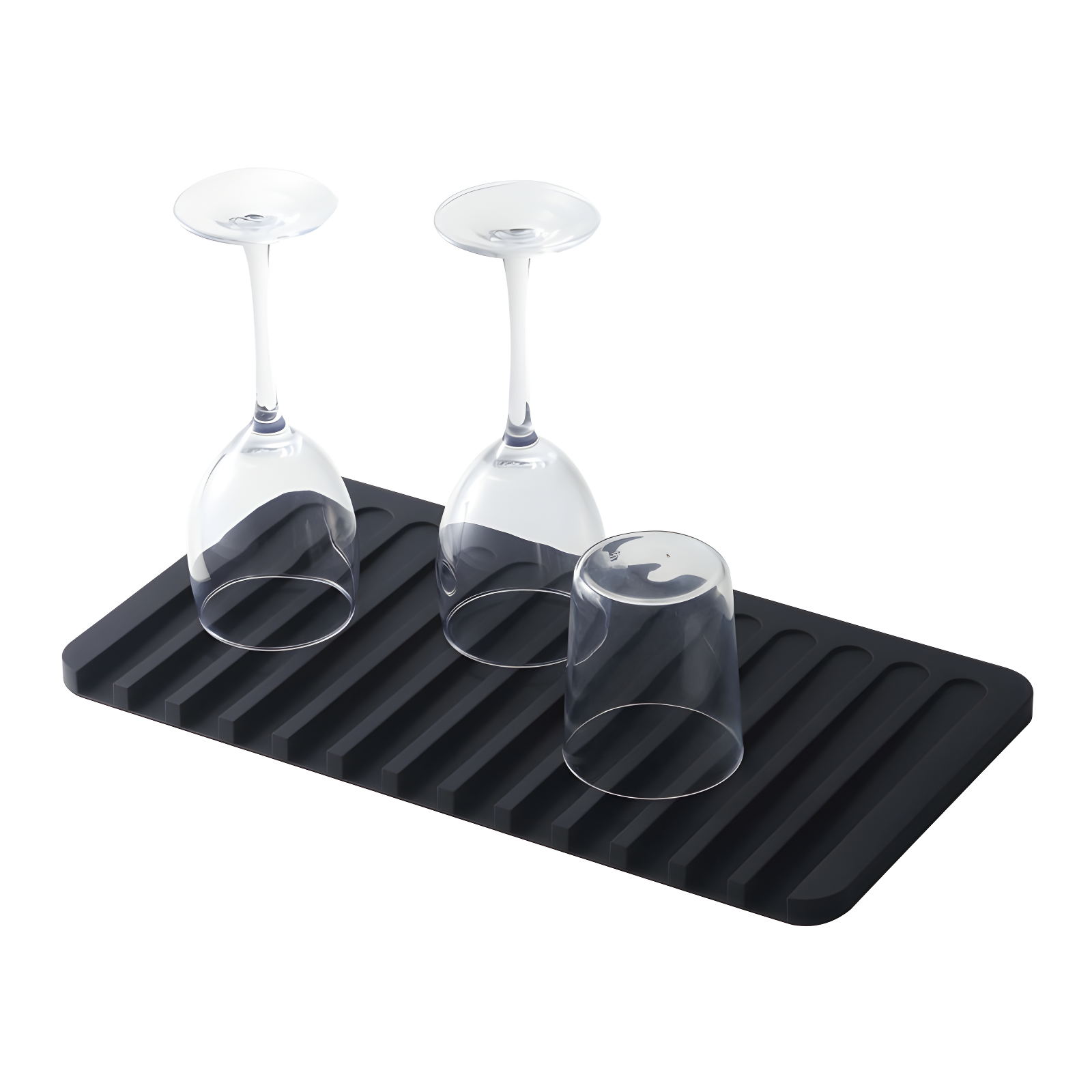 Yamazaki Home Self Draining Tray - Drying Board, Dish Drainer Mat, Silicone
