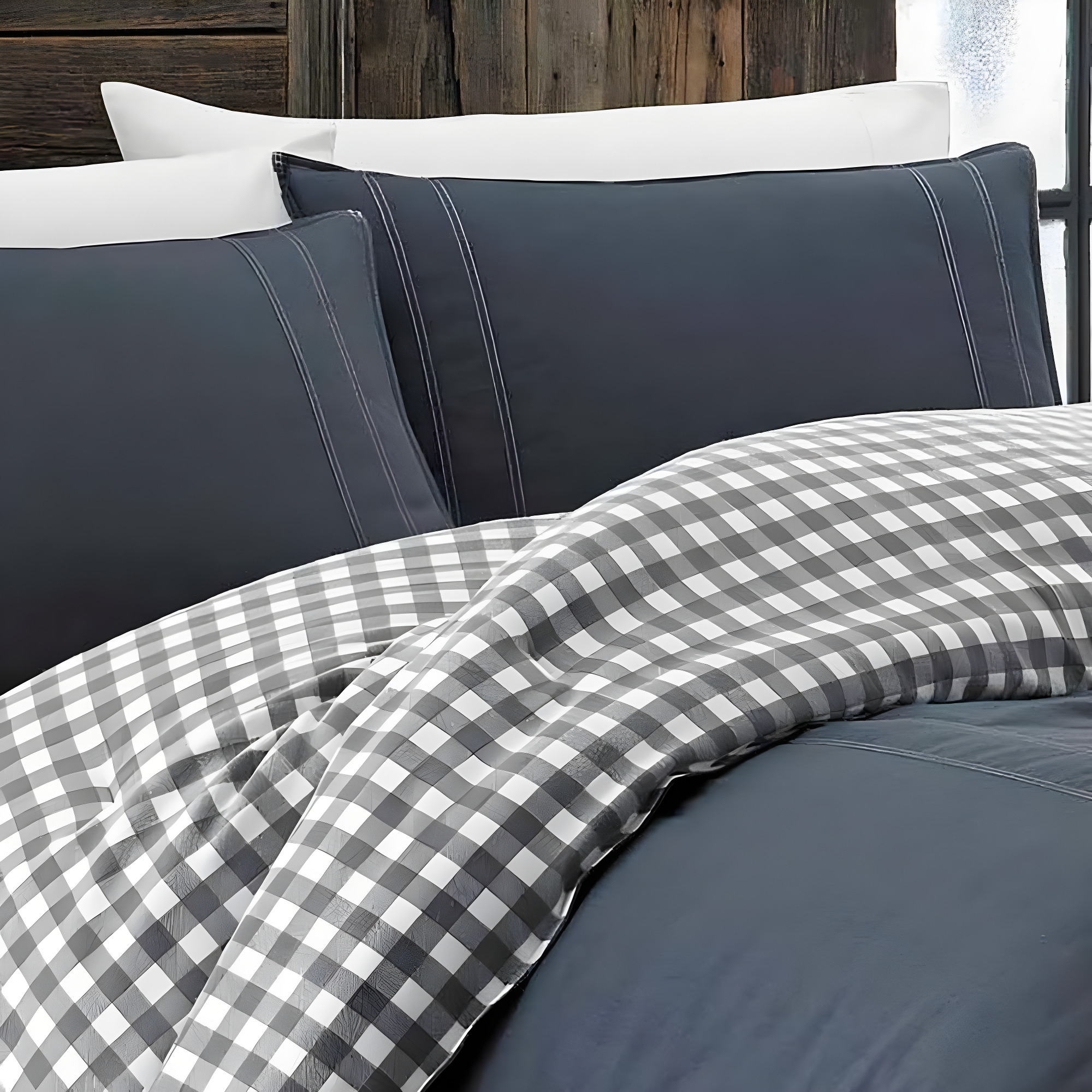 Eddie Bauer Eddie Bauer Kingston Navy Cotton Reversible Comforter Set