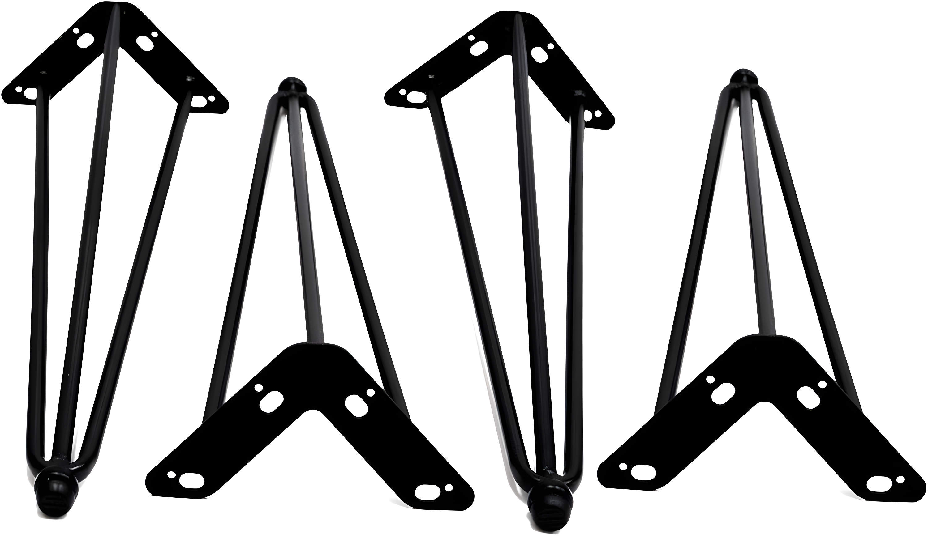 Home Soft Things 4 Piece Hairpin Metal Table Legs Furniture Legs Tripod 18" (4 pc)