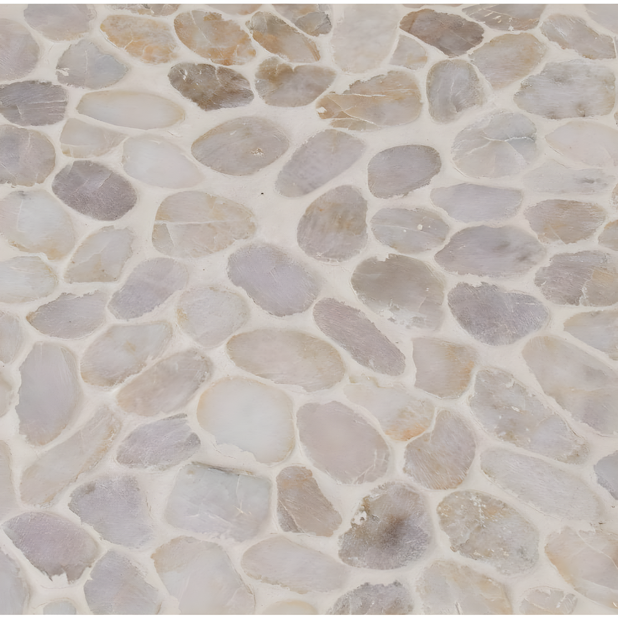 12" x 12" Natural Stone Pebbles/Rocks Mosaic Floor & Wall Tile
